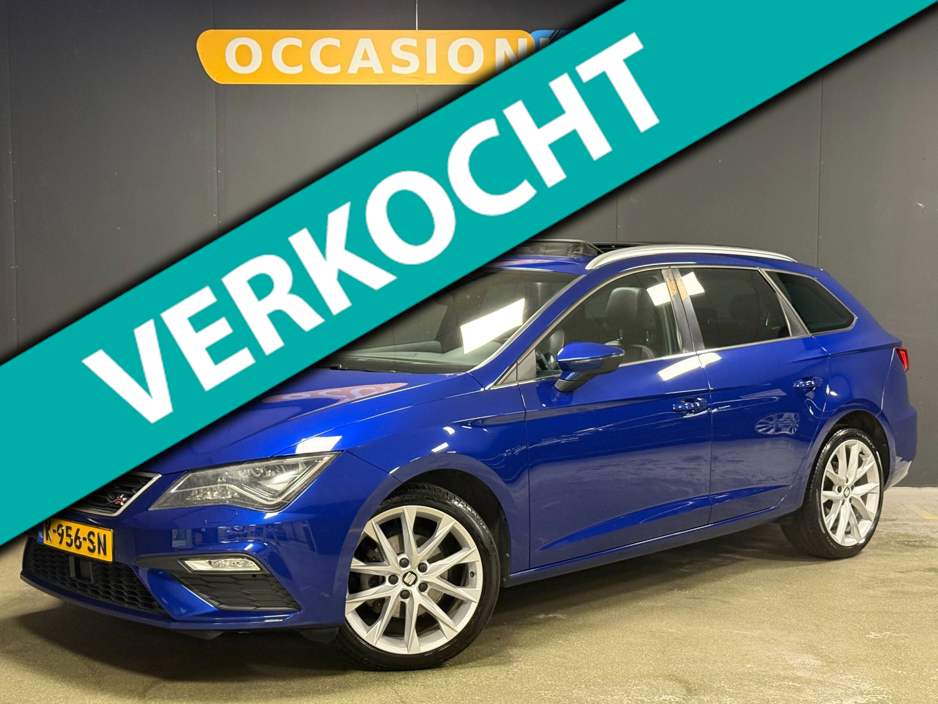 Seat Leon ST 1.4 EcoTSI FR Business Intense|PANO|KEYLESS|CRUISE|STOELV|CAMERA|TREKHAAK|SFEER|CARPLAY|18INCH| 2017 - voorkant