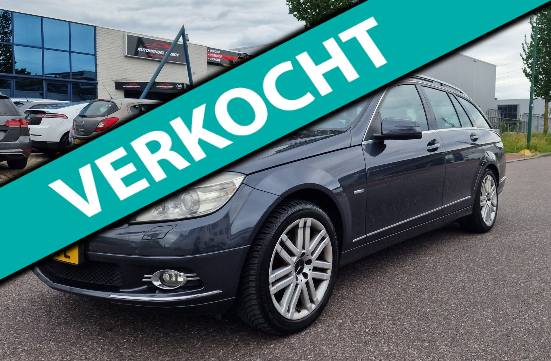 Mercedes-Benz C 200 Kompressor 200 K Business Class Avantgarde AUT PANO NAVI LEDER PSENSOR CRUISE 2 X SLEUTELS 2009 - voorkant