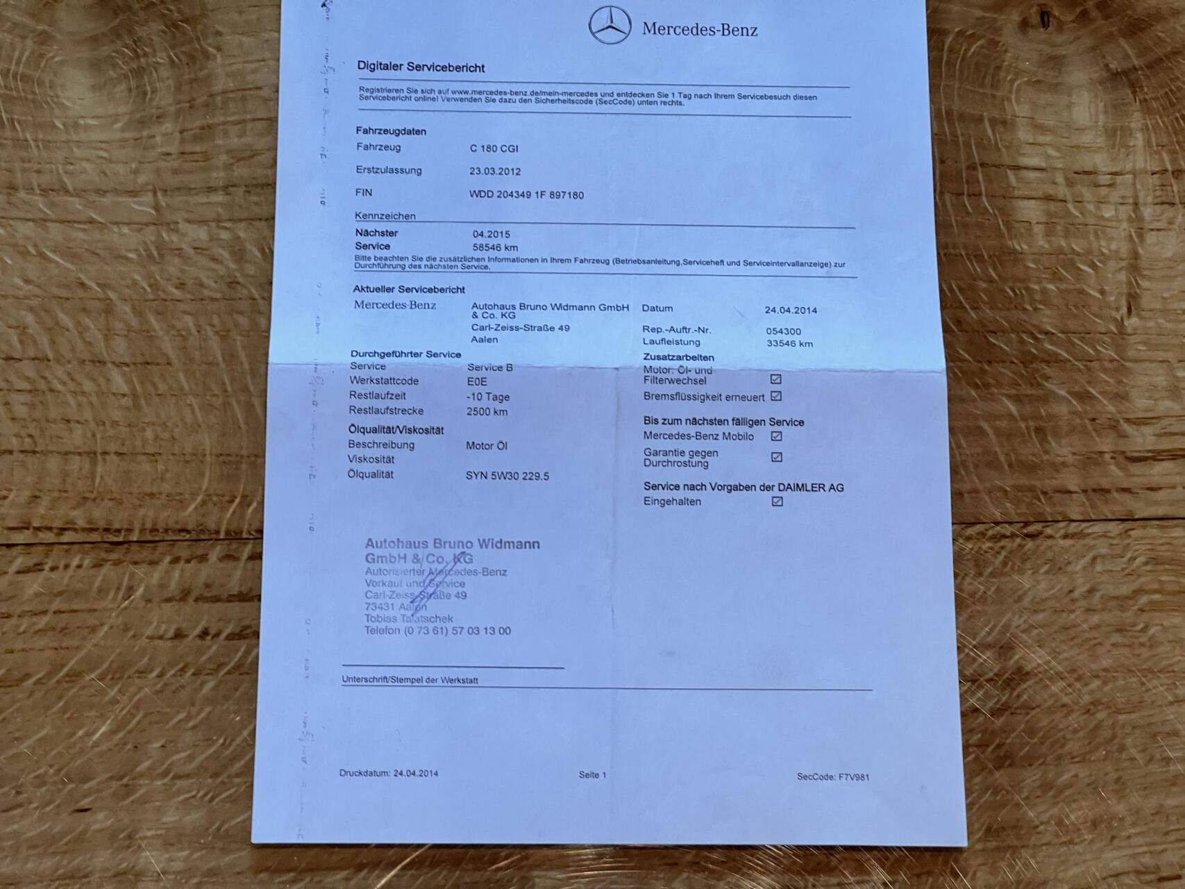 Foto van Mercedes-Benz C 180