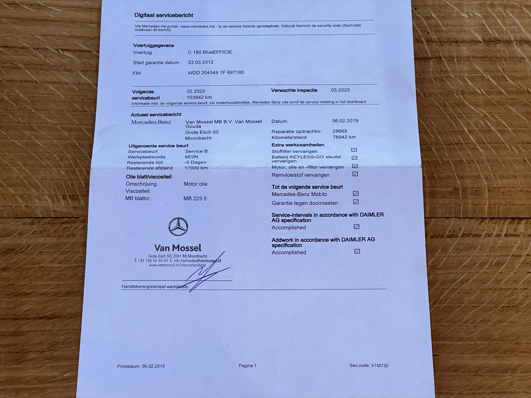 Foto van Mercedes-Benz C 180