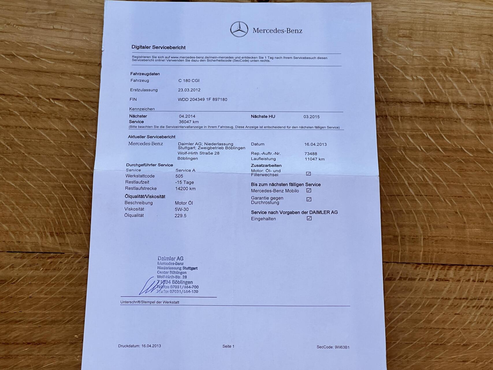 Foto van Mercedes-Benz C 180