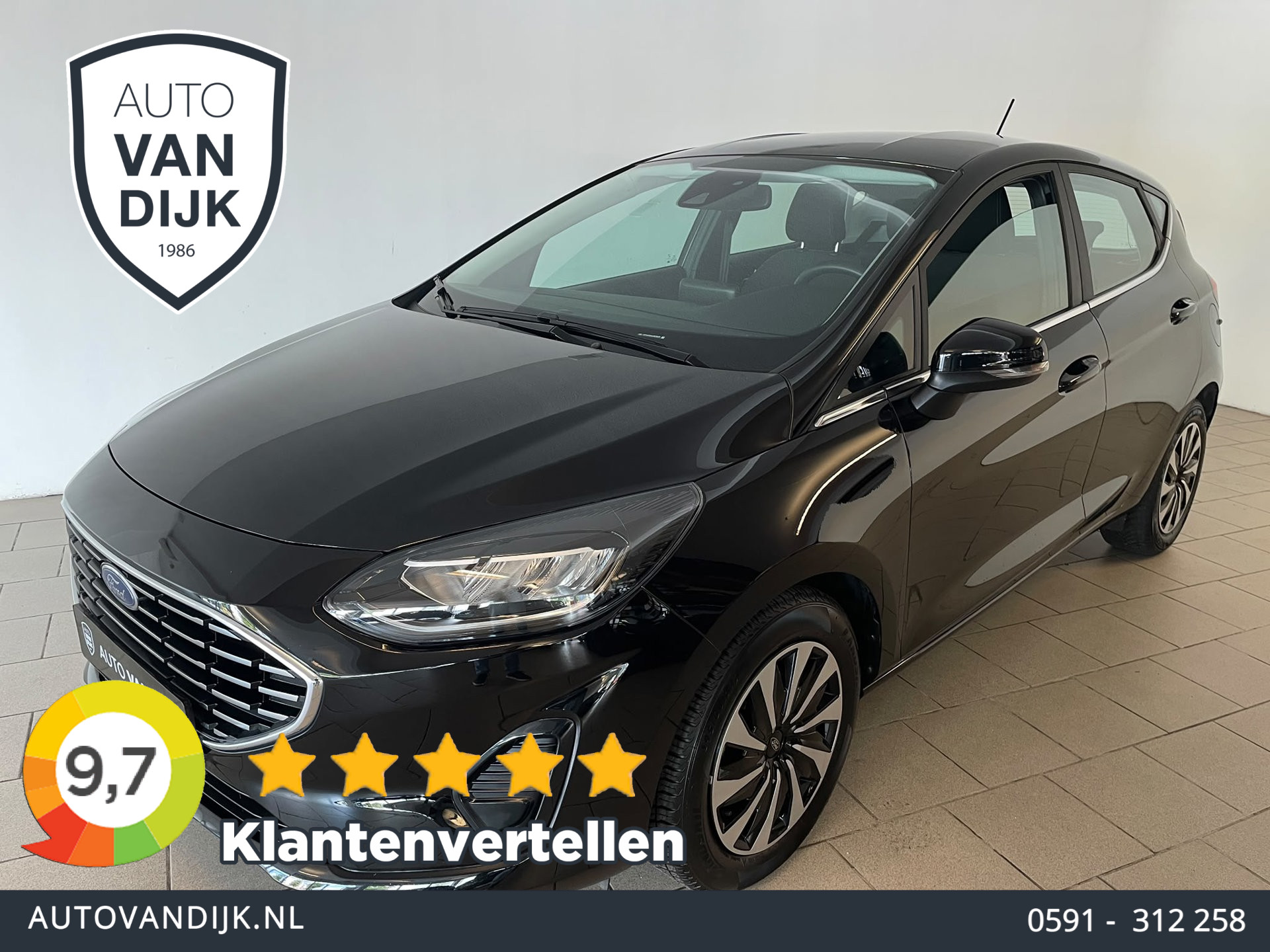 Ford Fiesta 1.0 EcoBoost Hybrid Titanium 2023 - voorkant