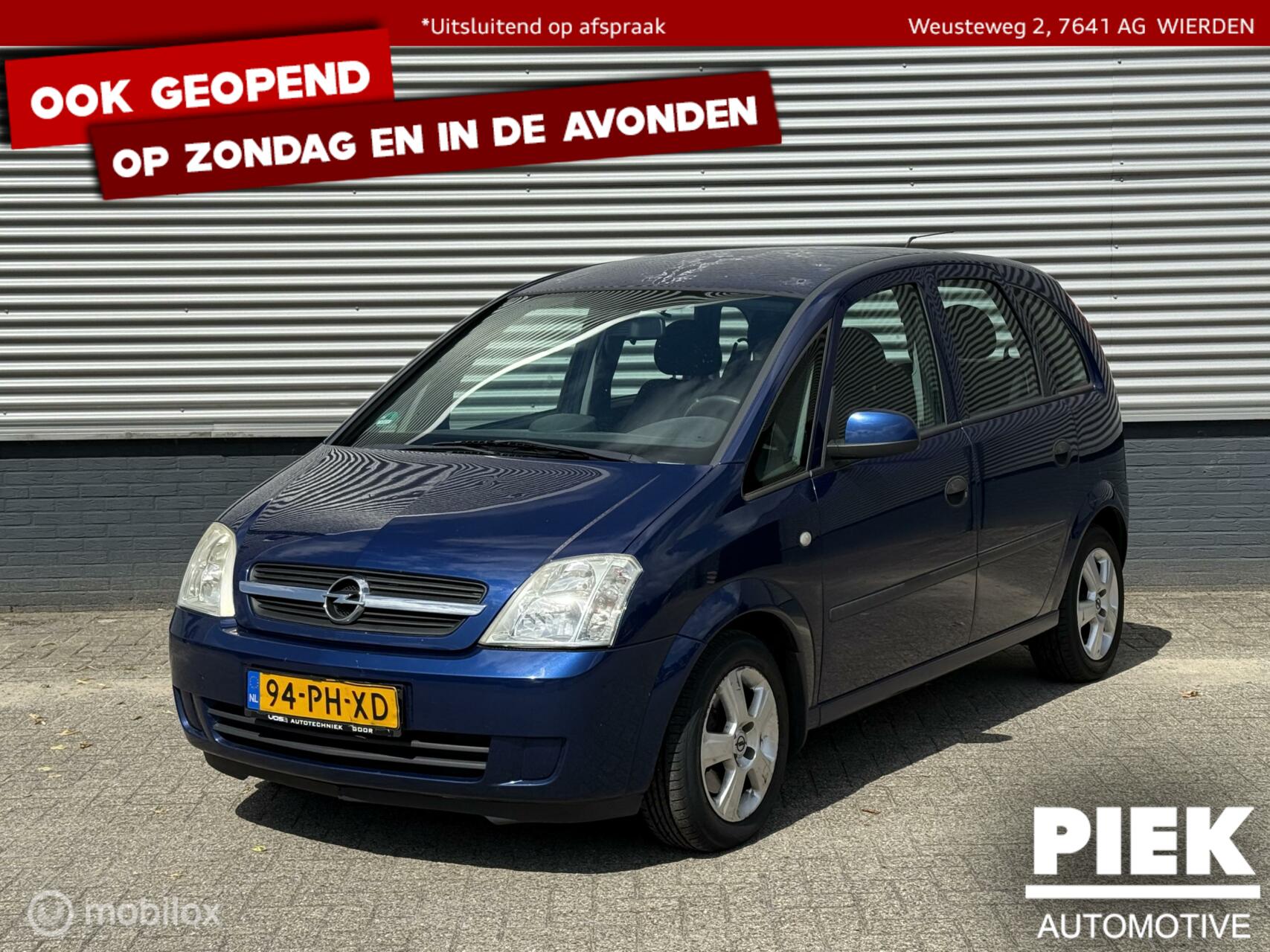 Opel Meriva 1.6-16V Cosmo TREKHAAK, APK, AIRCO 2004 - voorkant
