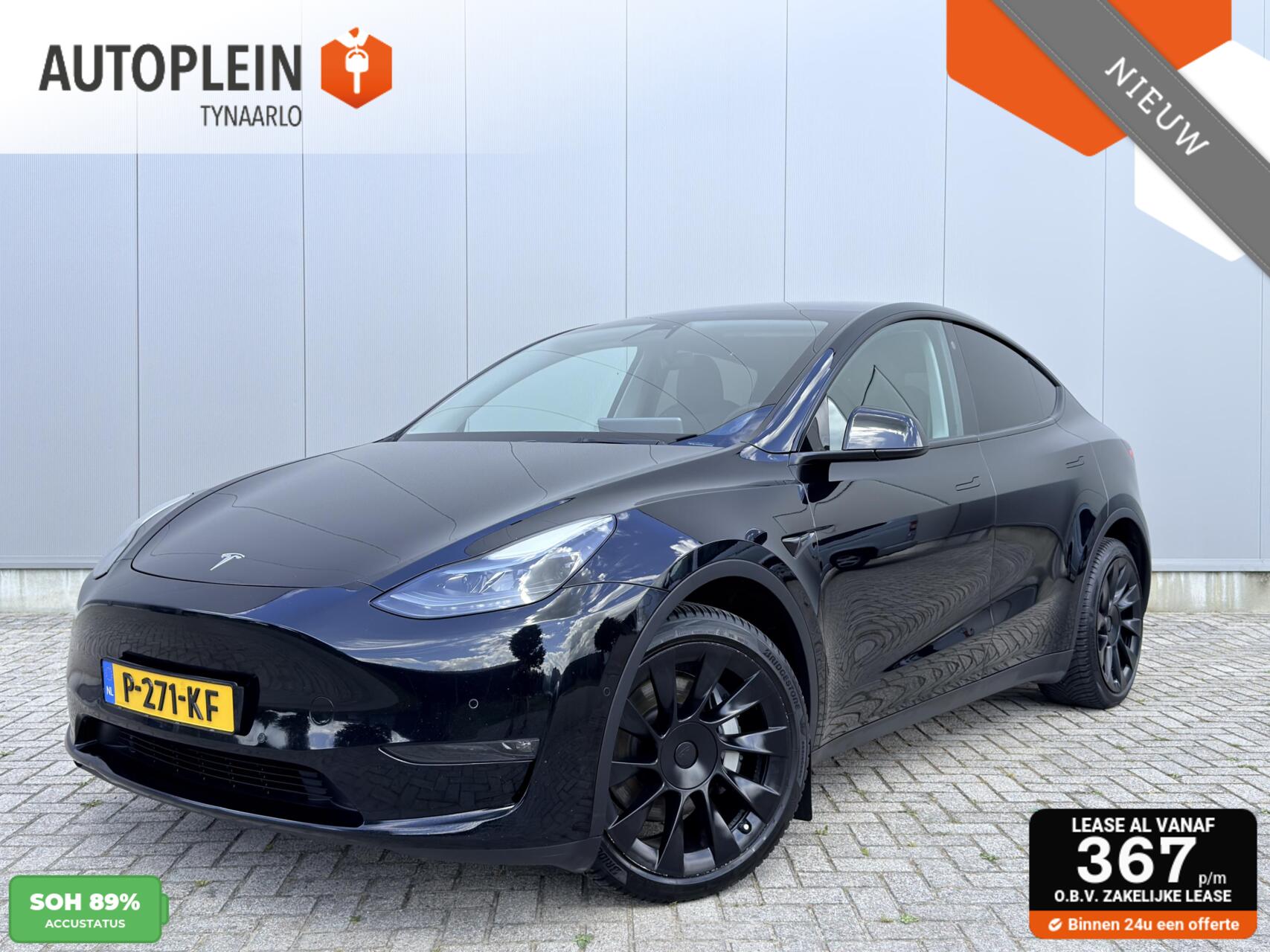 Tesla Model Y Long Range AWD 75 kWh Autopilot|Incl. BTW|Panoramadak 2021 - voorkant