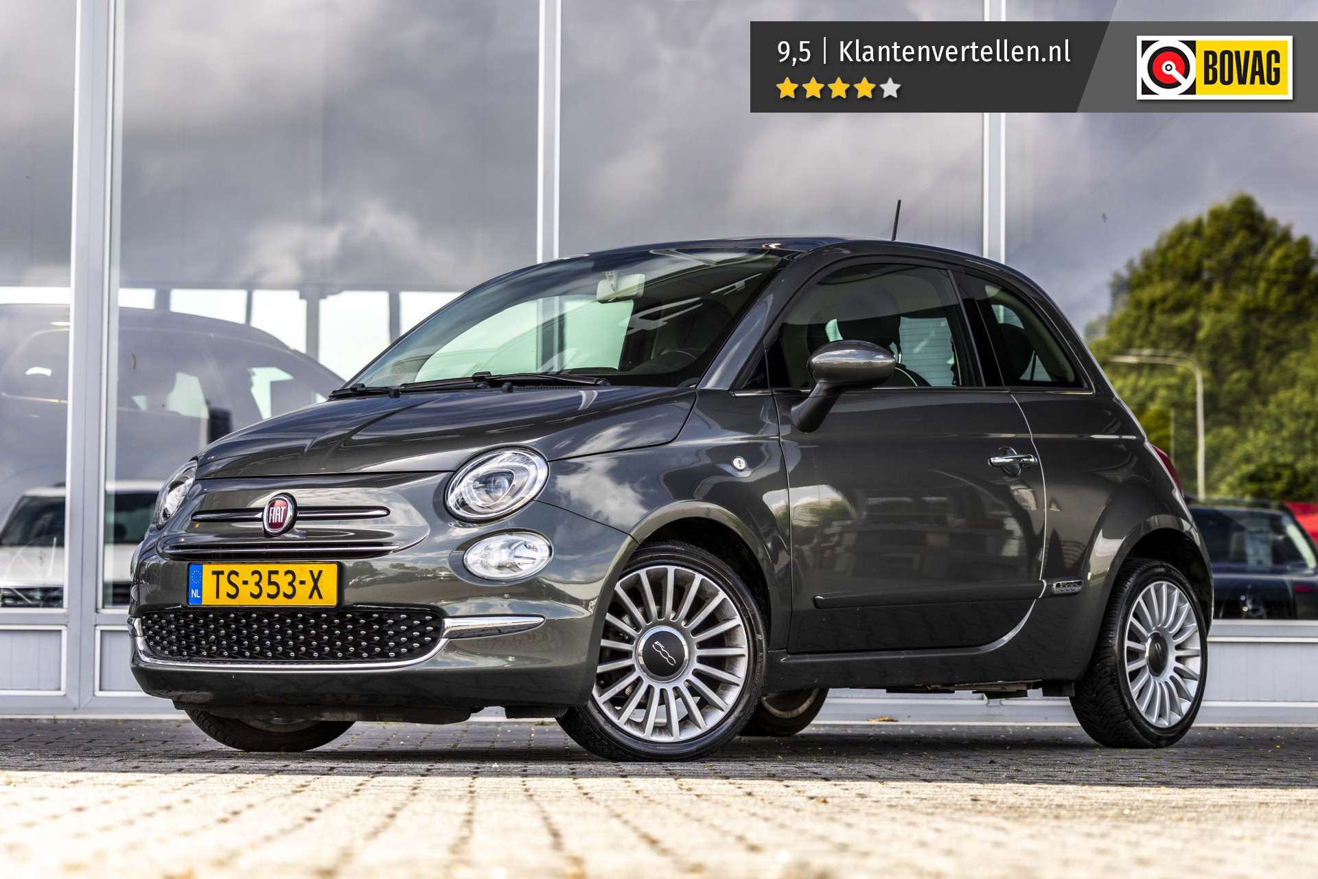 Fiat Fiat 500 0.9 TwinAir Turbo Lounge | Automaat 2018 - voorkant