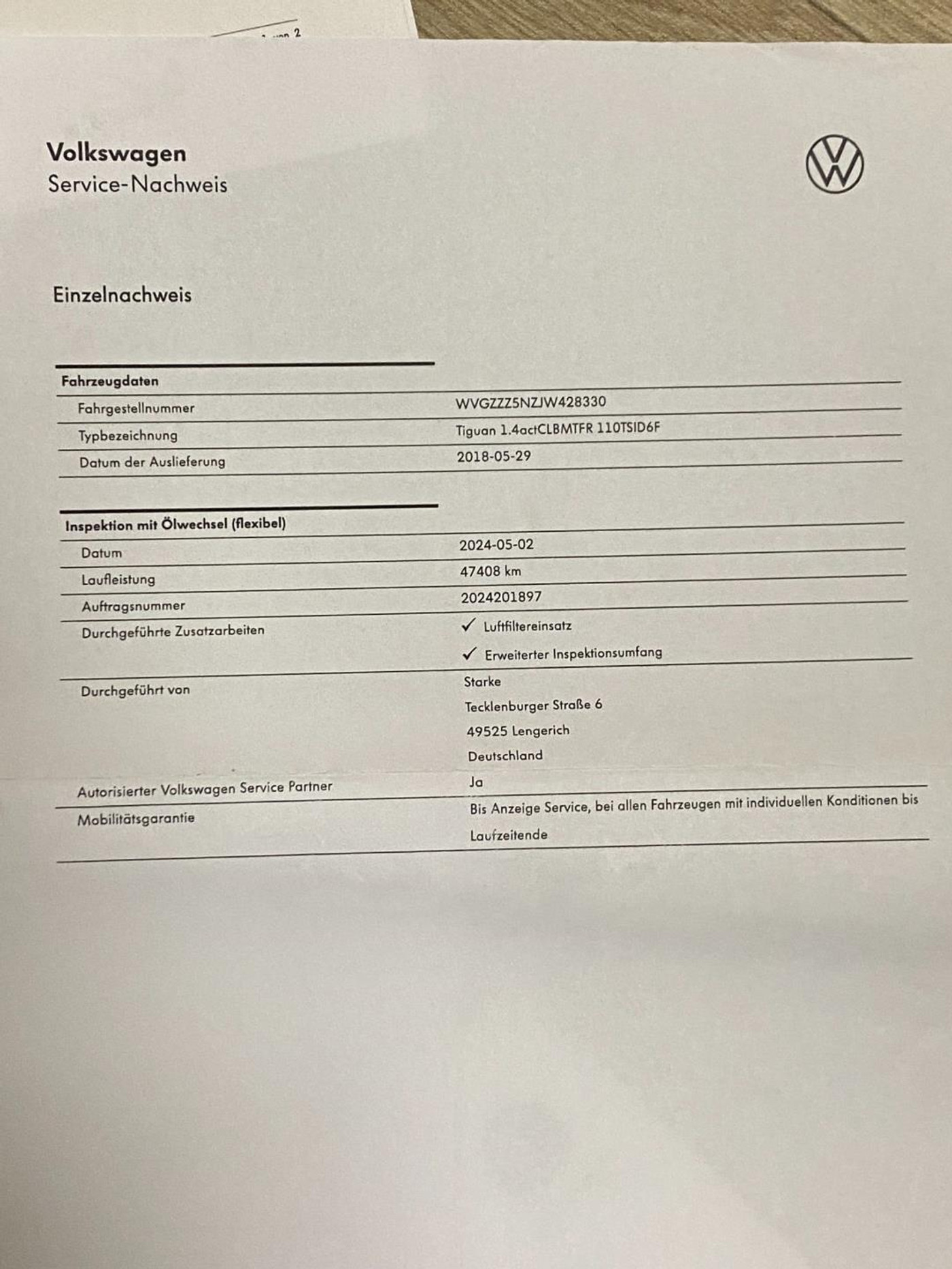 Foto van Volkswagen Tiguan