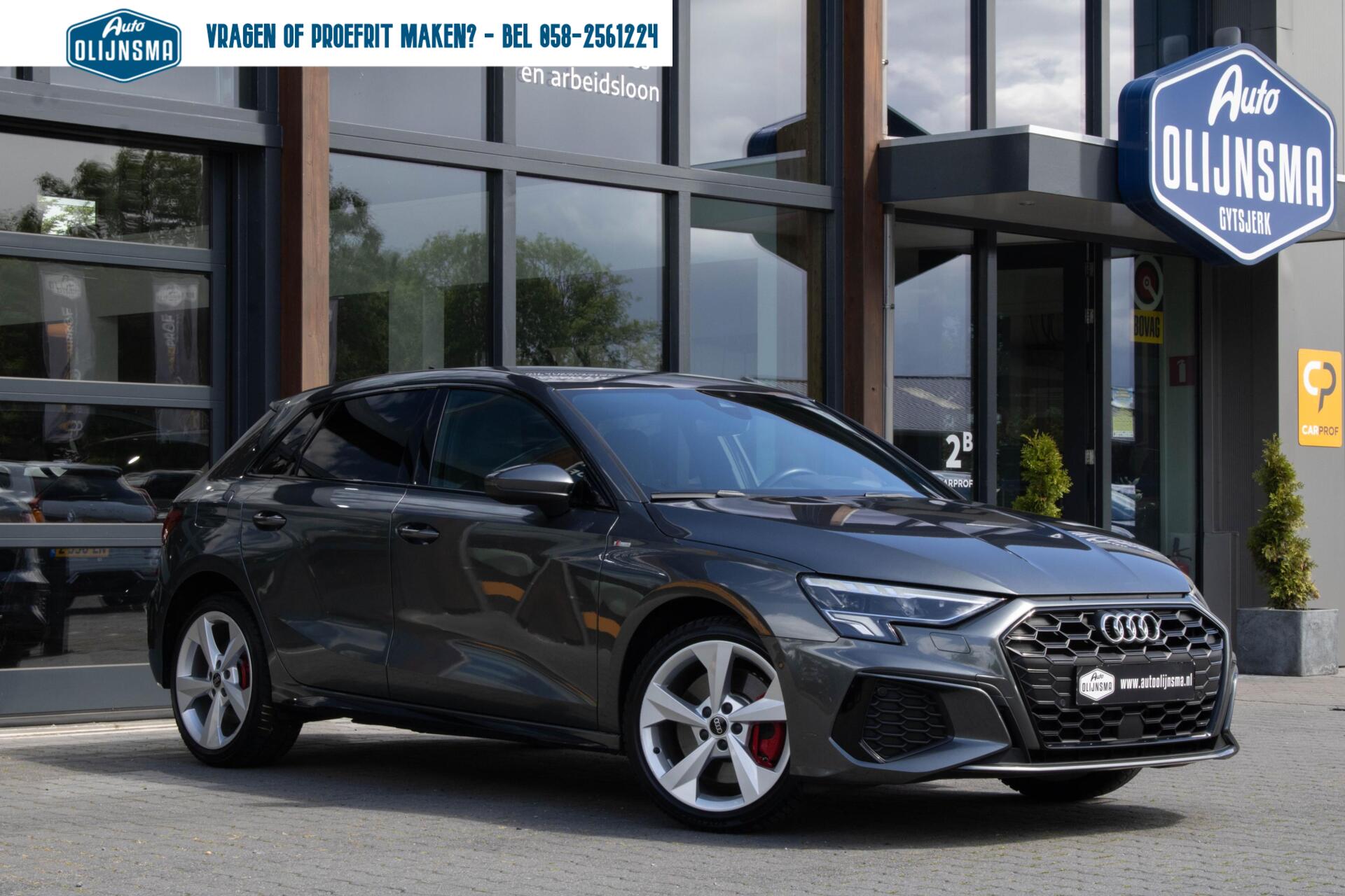 Audi A3 Sportback 45 TFSI e S edition|Camera|Adaptive cruise|Head-up|Stoelverwarming|Trekhaak| 2022 - voorkant