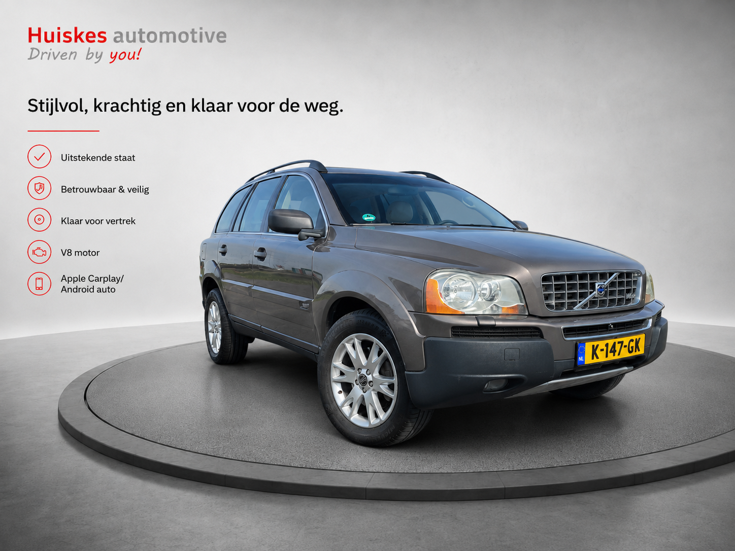 Volvo Xc90 4.4 V8 Summum Youngtimer/Carplay/camera/Wide body 2005 - voorkant