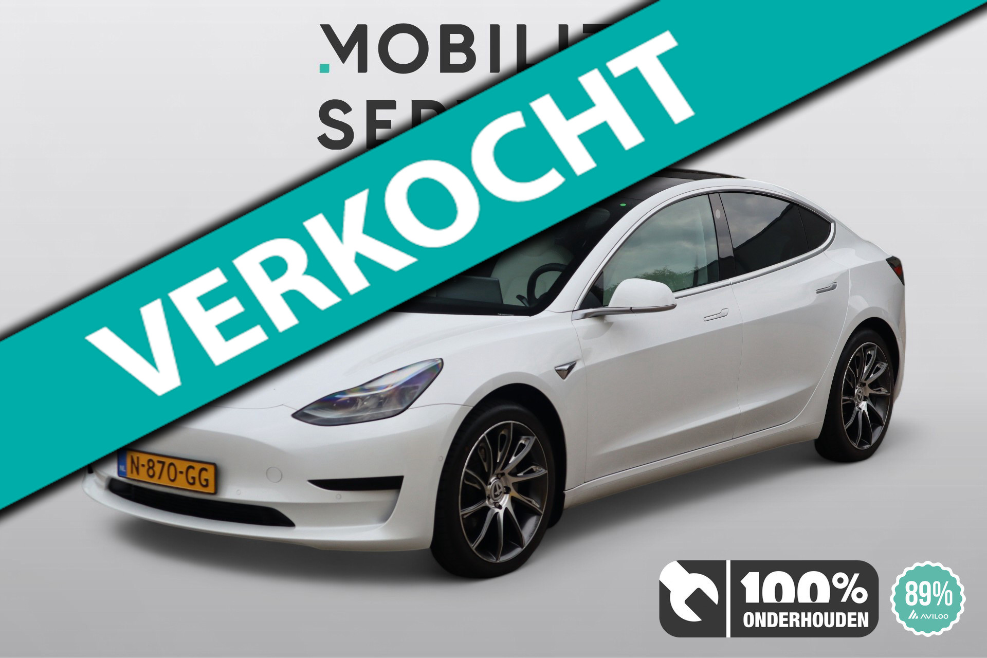 Tesla Model 3 Standard RWD Plus 60 kWh SOH89% 2020 - voorkant