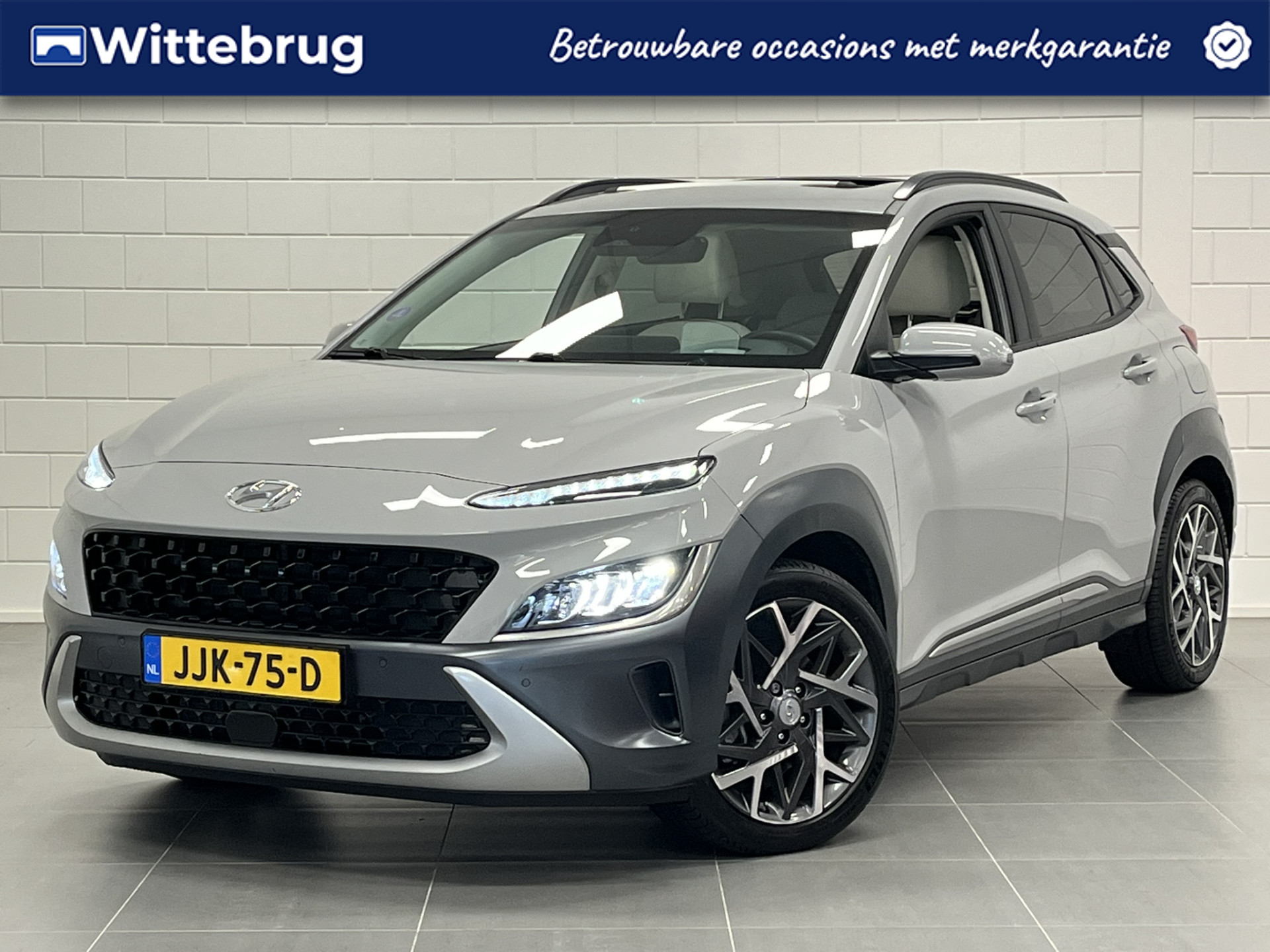 Hyundai Kona 1.6 GDI HEV Premium Sky 2021 - voorkant