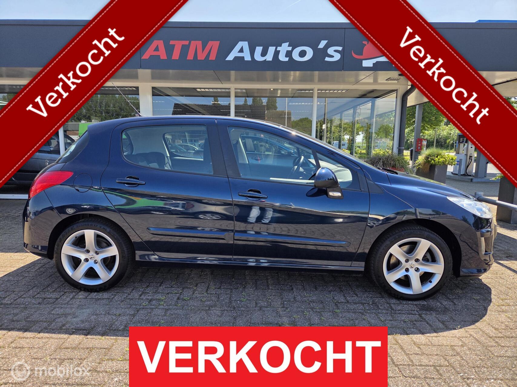 Peugeot 308 1.6 Automaat 5drs Airco Cruise LMV PDC Panorama 2010 - voorkant