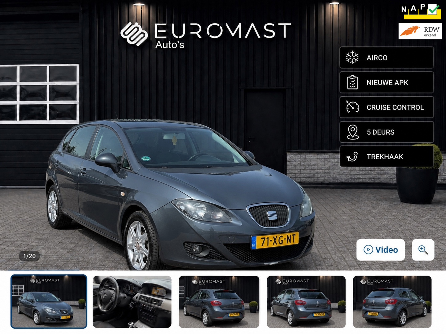 Seat Leon 1.6 Stylance 2007 - voorkant