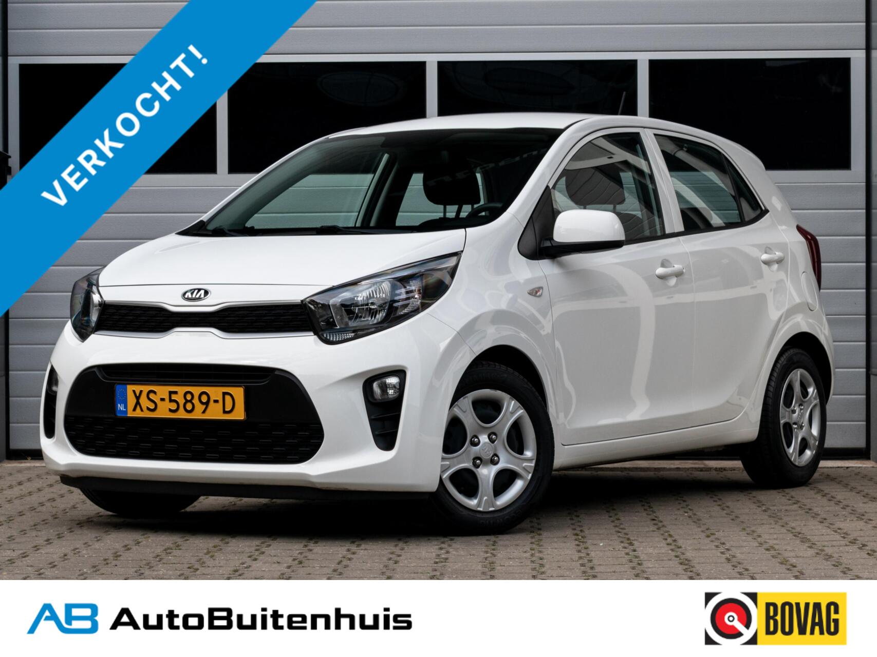 Kia Picanto 1.0 CVVT EconomyPlusLine|NL-AUTO!|1e EIGENAAR|5-DRS|ELEK.PAKKET|AIRCO|BLUETOOTH 2019 - voorkant