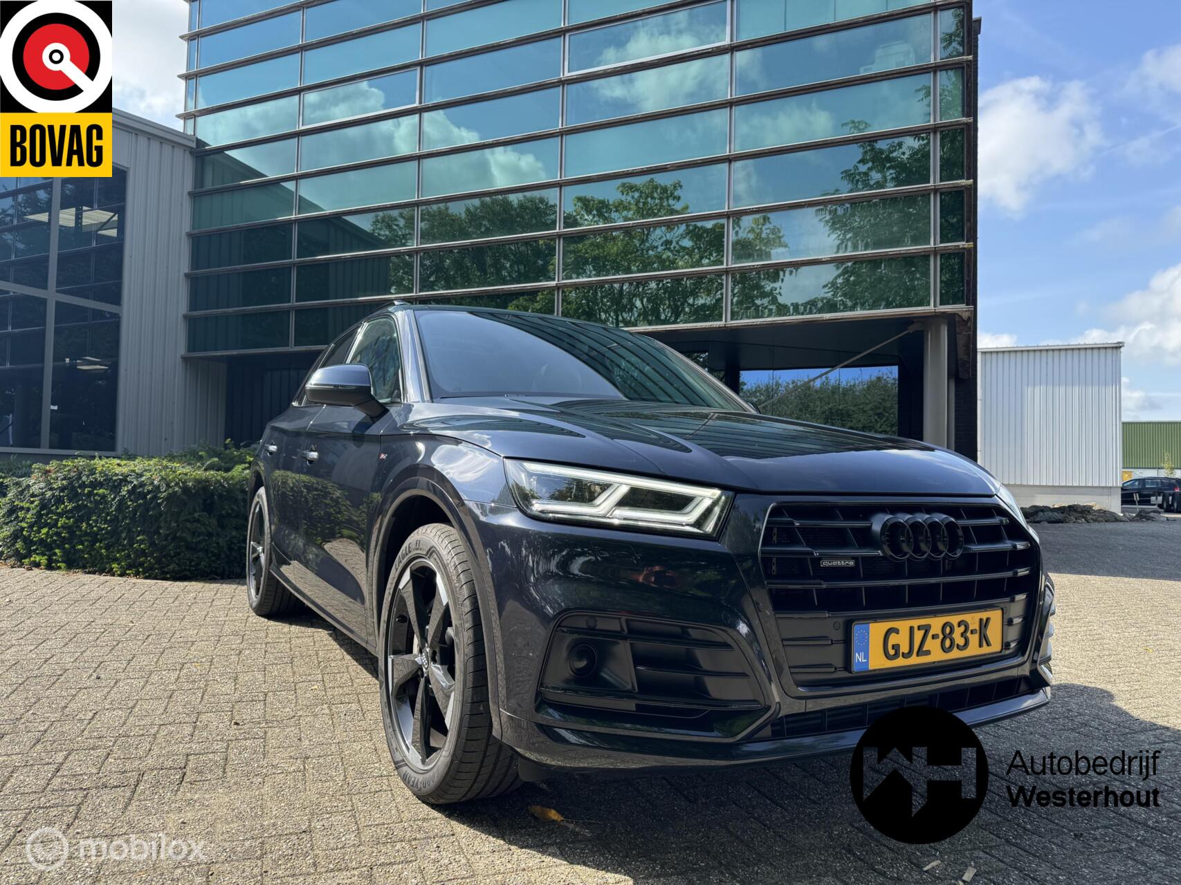 Audi Q5 55 TFSI e quattro 367PK Panorama Navi Hybride Full optie 2020 - voorkant