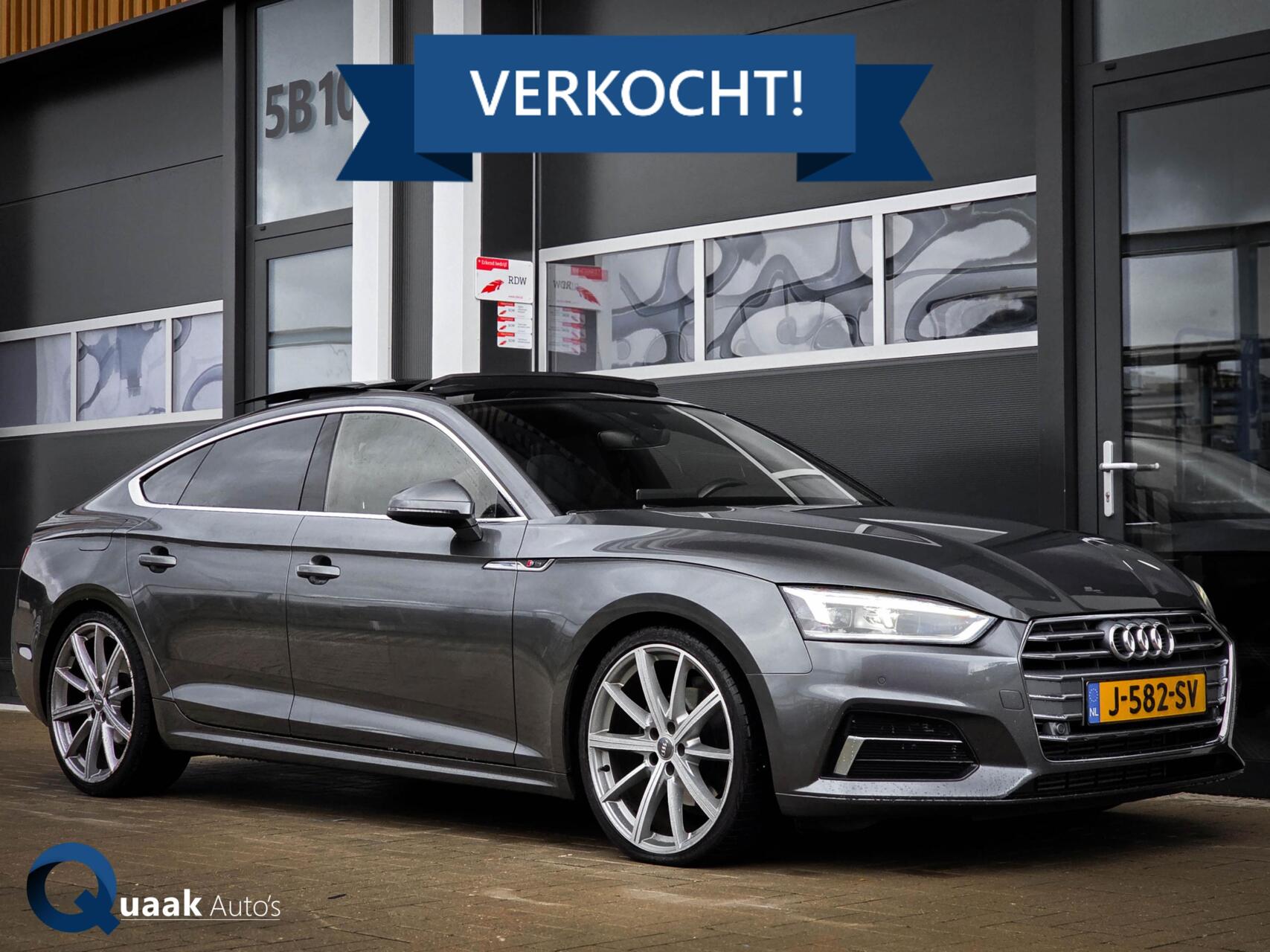 Audi A5 Sportback 40 TFSI 3xS-Line | PANO | SFEER | CARPLAY | LED | VOL OPTIES 2019 - voorkant