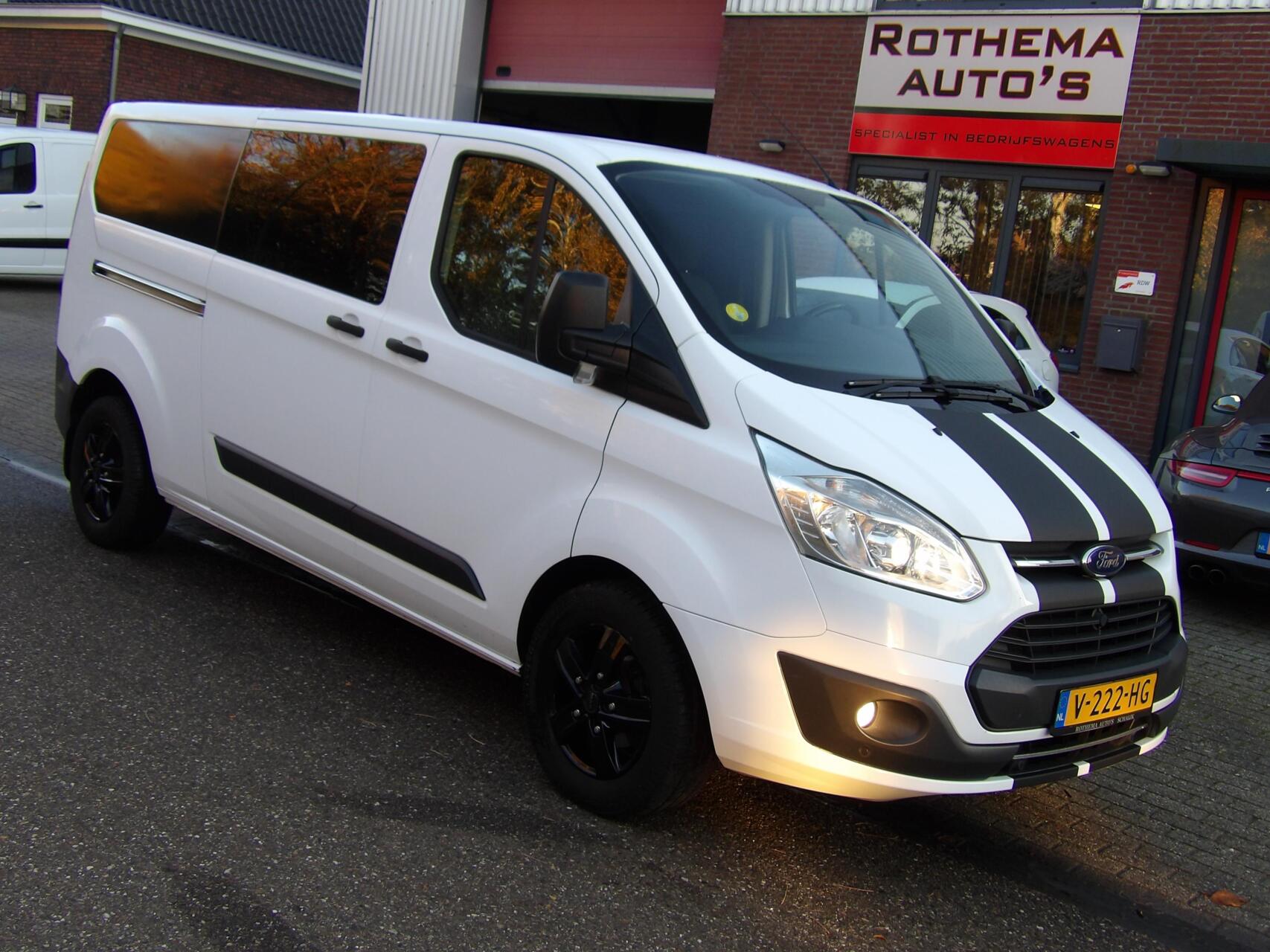 Ford Transit Custom 2.0 TDCI 130PK L2H1 2016 EURO 6 DUB-CAB. 2x SCHUIFDEUR ZEER MOOI 2016 - voorkant
