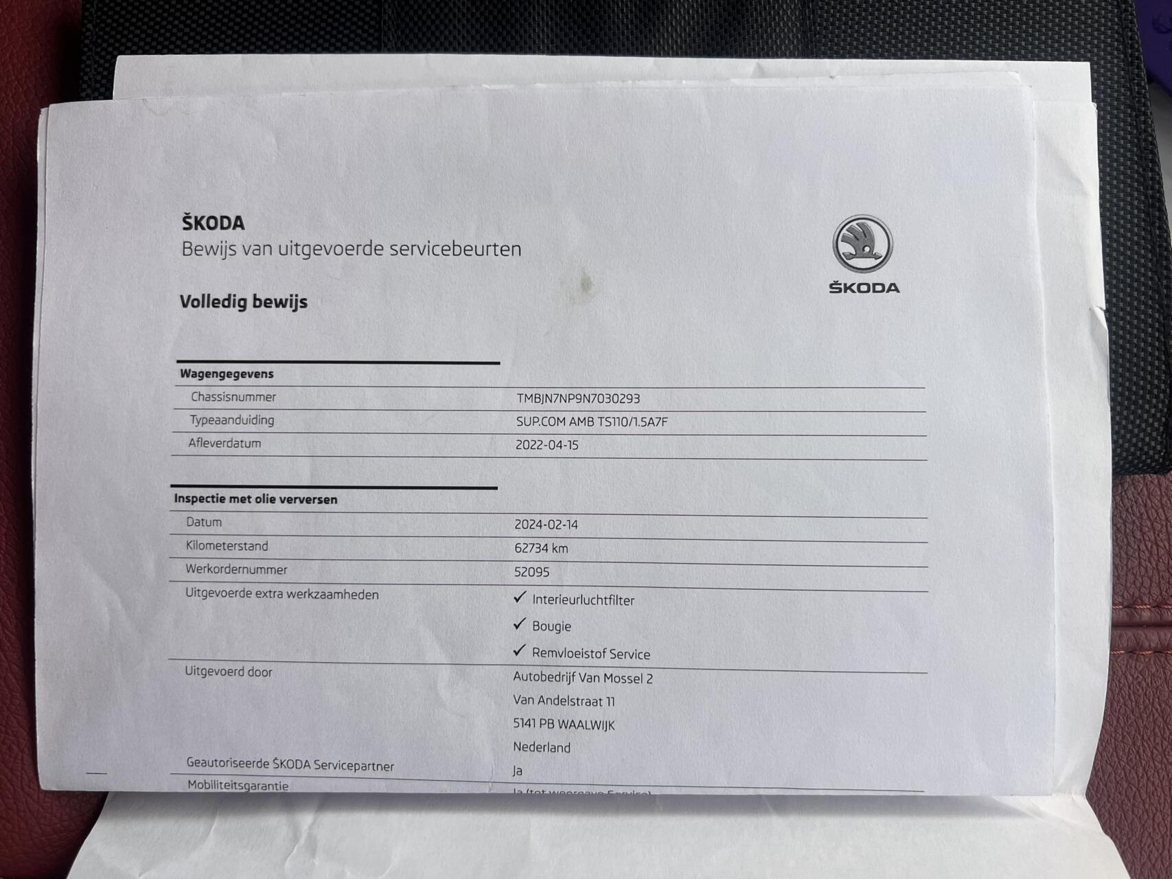 Foto van Skoda Superb