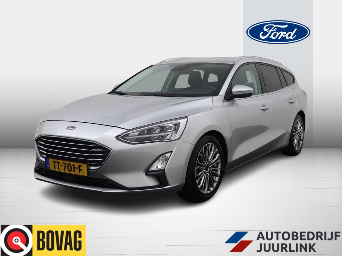Ford Focus 1.0T 125PK Automaat Titanium Business Winterpakket 2018 - voorkant