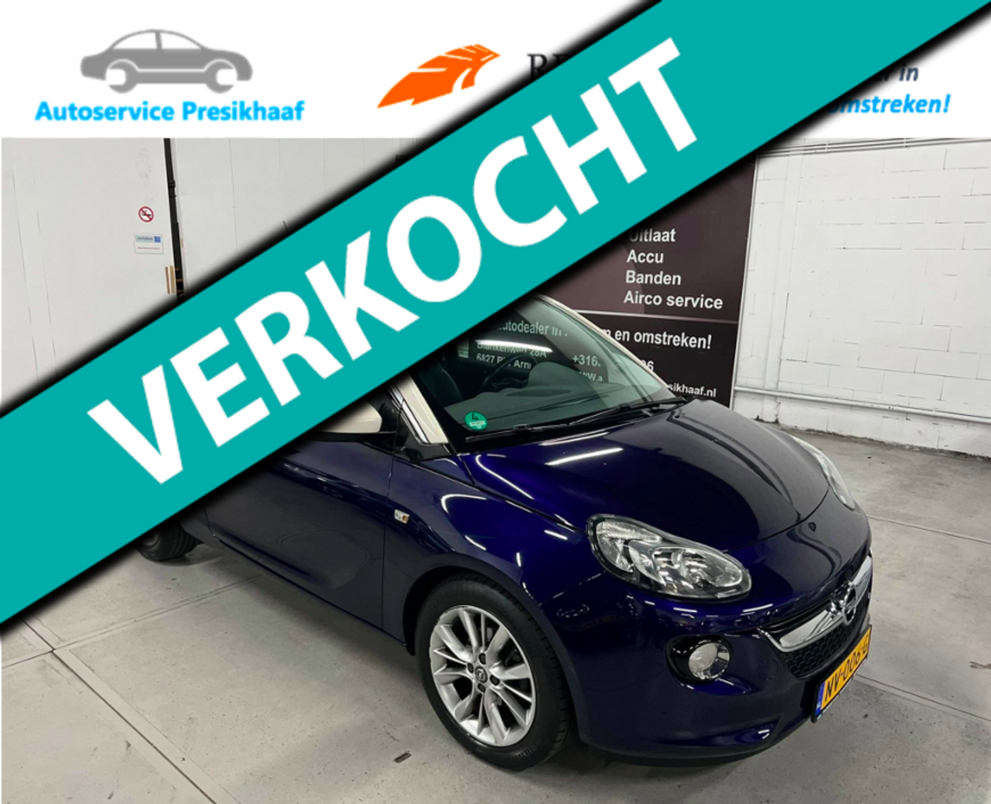 Opel Adam 1.2 Glam AIRCO / HALF-LEDER / CRUISE CONTROL 2015 - voorkant