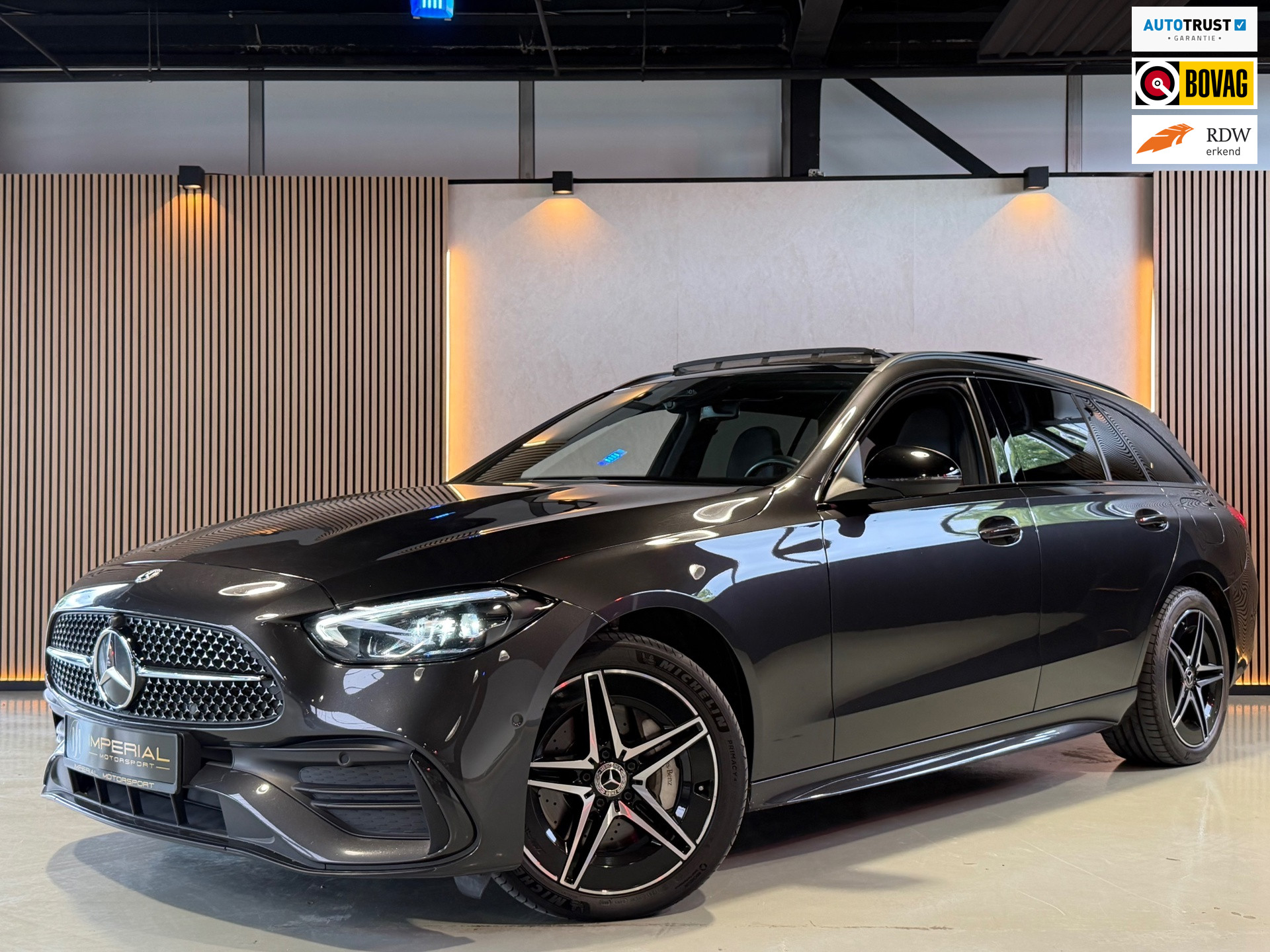 Mercedes-Benz C 300 E 300 e AMG Line Pano|Sfeer|Leder|Keyl 2022 - voorkant