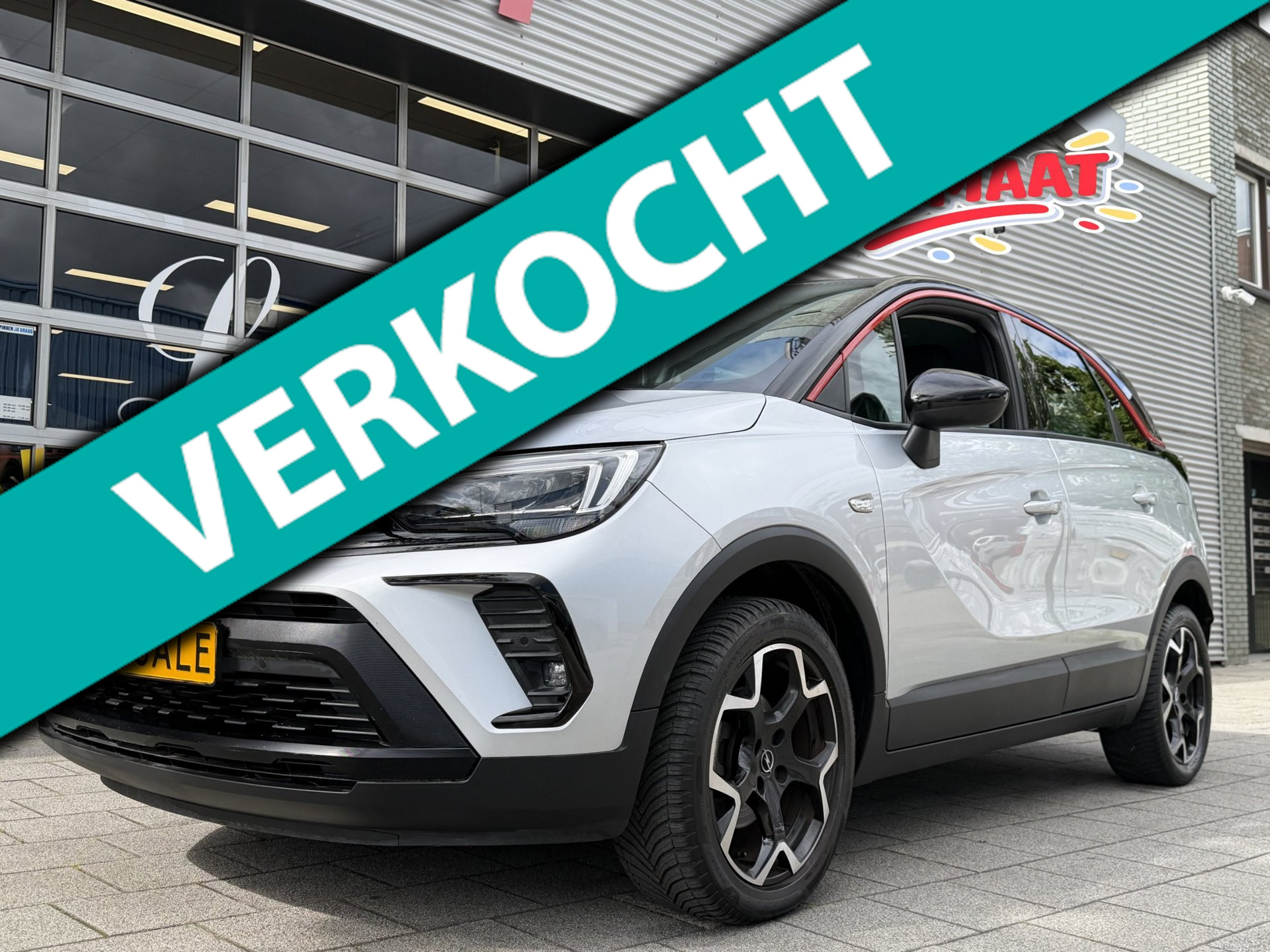 Opel Crossland 1.2 Turbo GS Line - AUTOMAAT I Navigatie / Apple CarPlay I Airco I LED I PDC I Sport pakket I Dealer onderhouden 2023 - voorkant