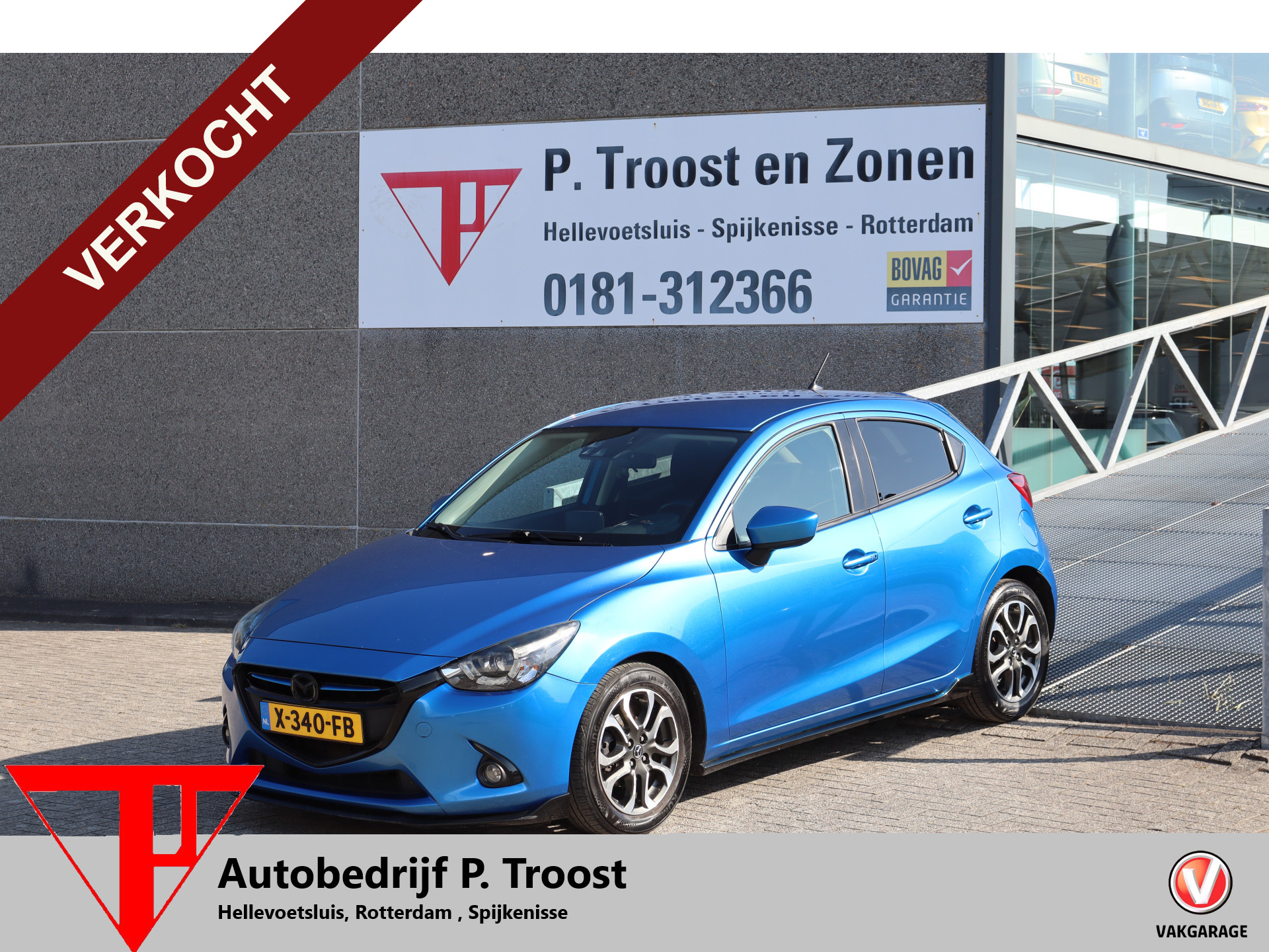Mazda Mazda2 1.5 Skyactiv-G GT-M Apple carplay/Stoelverwarming/Cruise control/Head-up display/Climate control/Parkeersensoren 2015 - voorkant