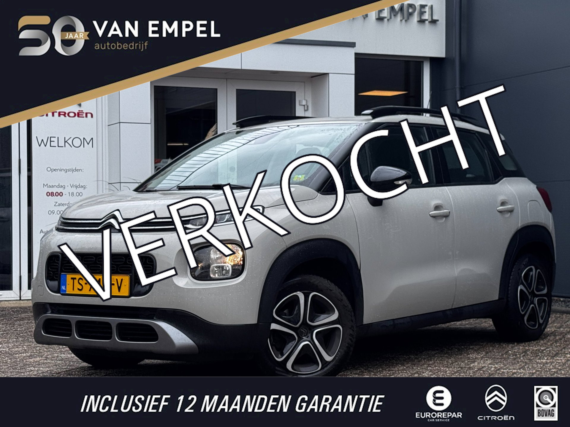 Citroen C3 Aircross 1.2 PureTech S&S Feel | Automaat | Trekhaak | 1e Eigenaar | NL-Auto | Citroen dealer onderhouden 2018 - voorkant