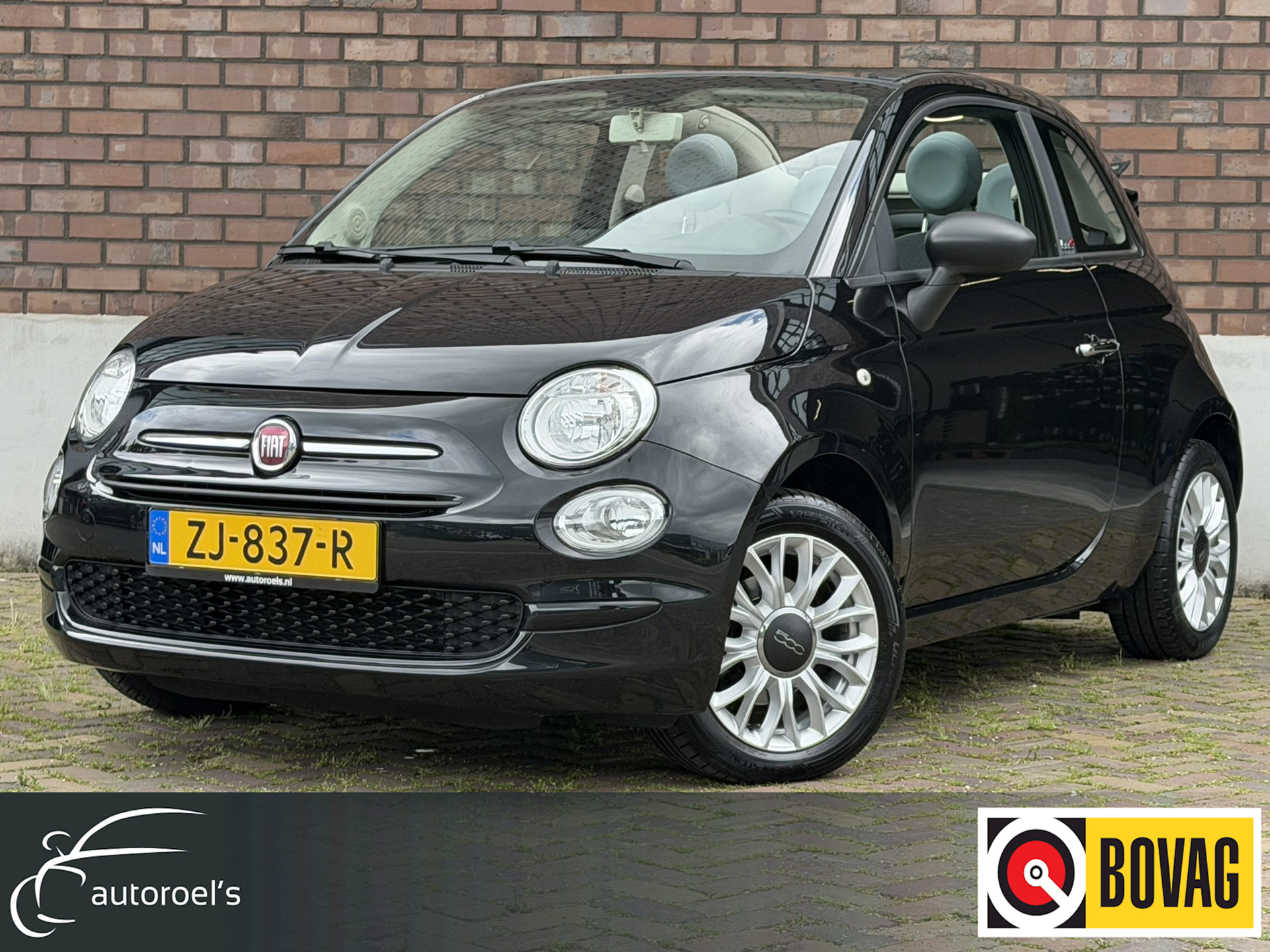 Fiat Fiat 500 1.2 Young Cabrio Softtop / Navigatie / 1e Eigenaar / 4-Cilinders / Cruise Control / NED-Fiat 2019 - voorkant
