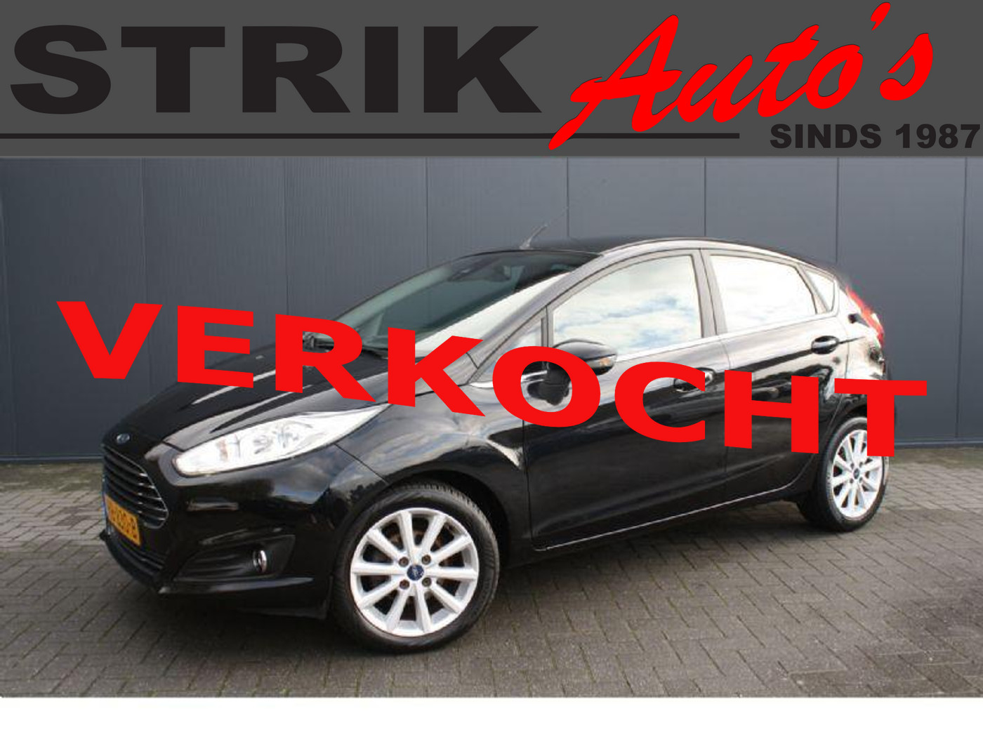 Ford Fiesta 1.0 EcoBoost Titanium RIJKLAAR - NAVIGATIE - TREKHAAK - PDC - CRUISE CONTROL 2015 - voorkant