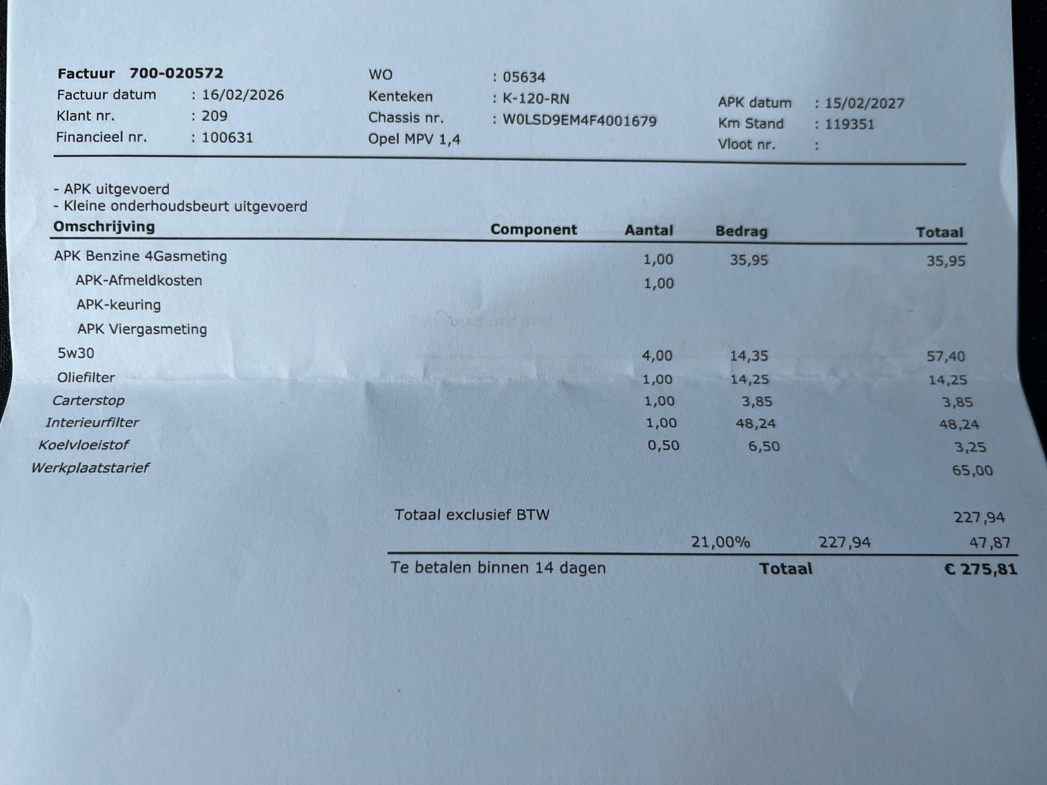 Foto van Opel Meriva