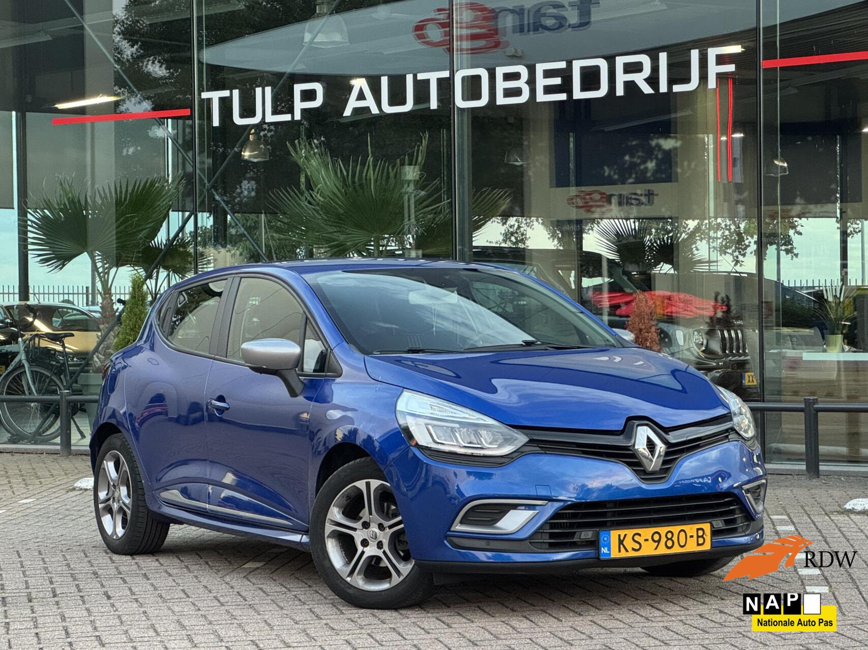 Renault Clio 1.2 TCe GT Line Sport Automaat 2016 Top staat 2016 - voorkant
