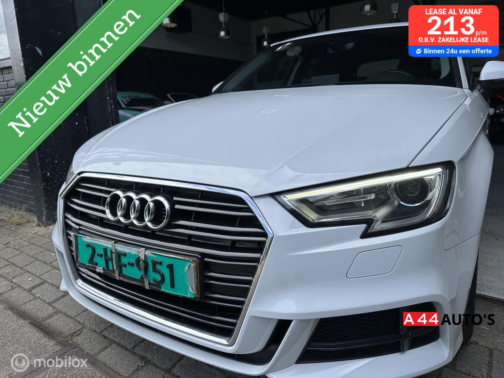 Audi A3 Sportback 1.0 TFSI Sport Pro Line S*NL AUTO NAP✅* 2017 - voorkant