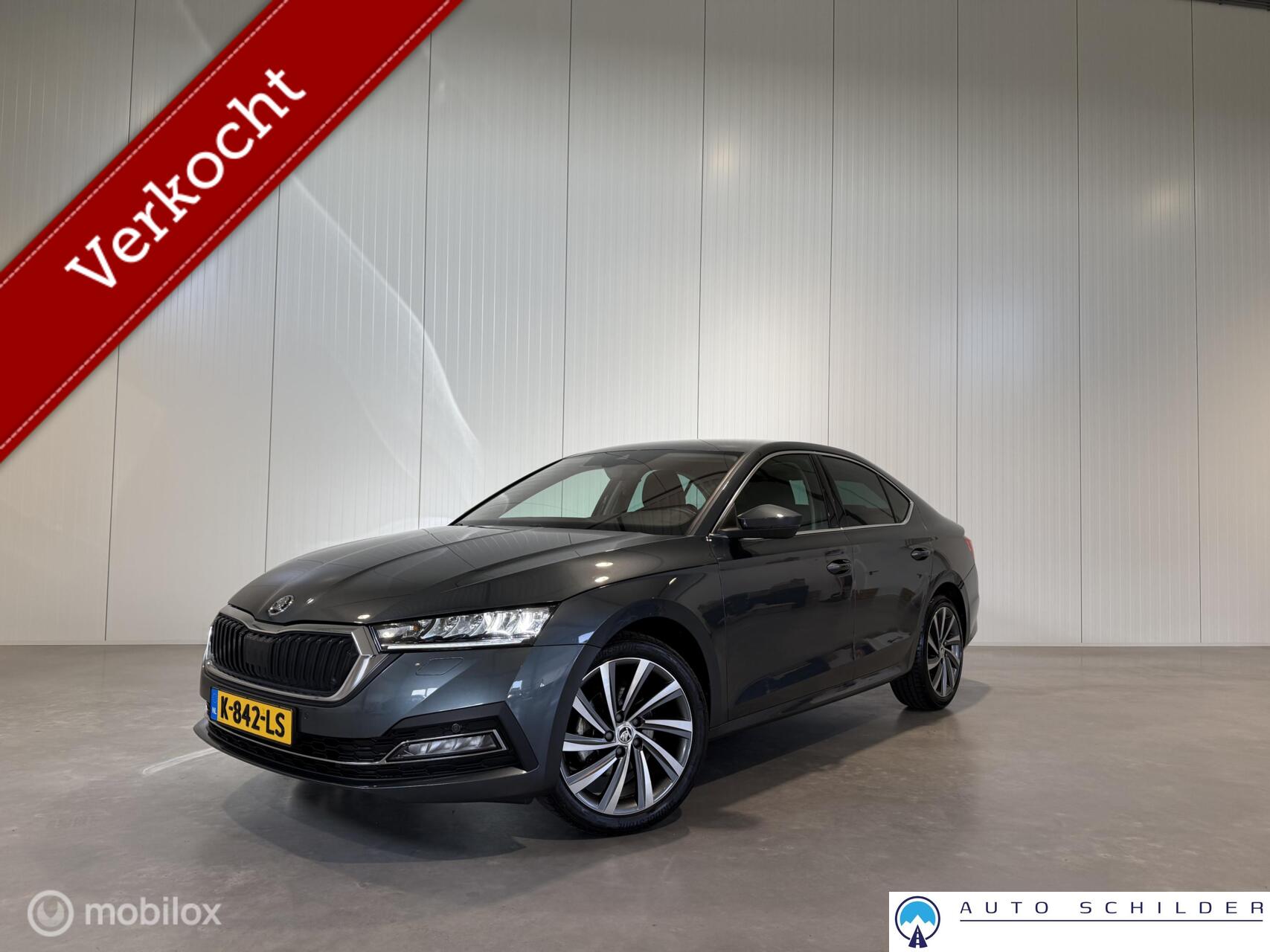 Skoda Octavia 1.0 e-TSI Business Edition Plus Automaat, Navi|1e eig.|Led|Adaptive|Keyless|Verwarmd stuurwiel 2021 - voorkant