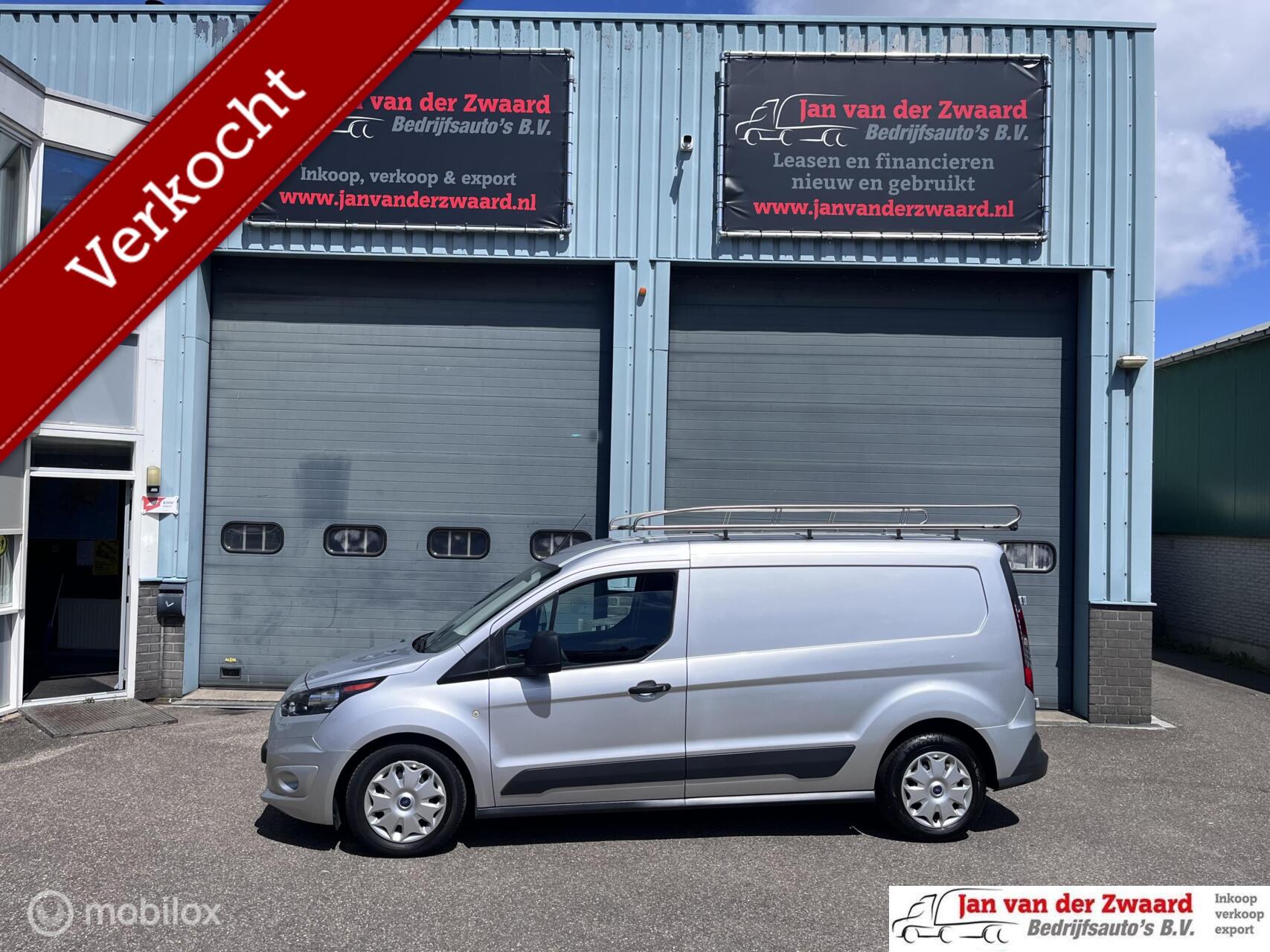 Ford Transit Connect 1.5 TDCI Lange uitvoering Ambiente Imperiaal 3 zitplaatsen Trekhaak Airco 2018 - voorkant