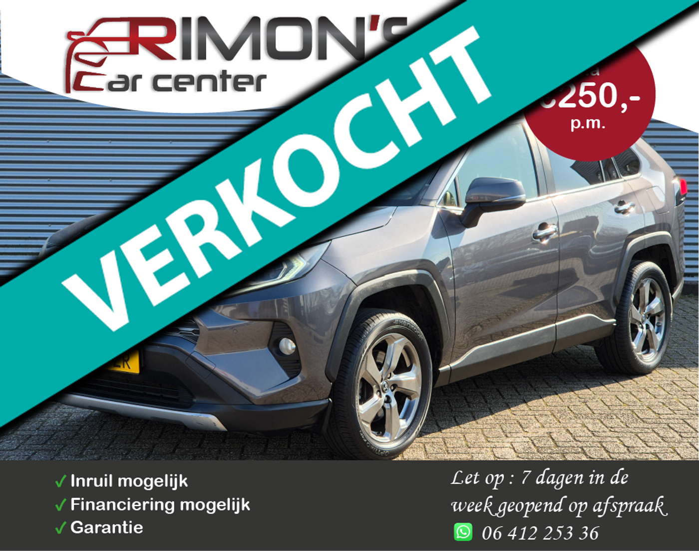 Toyota Rav4 2.5 Hybrid Executive 2019 - voorkant