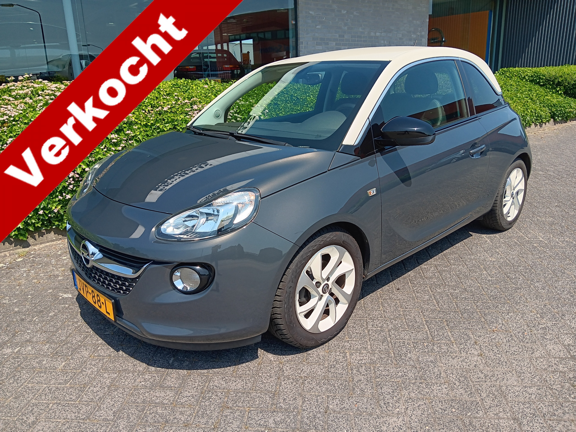 Opel Adam 1.4 90PK Unlimited Automaat (Easytronic), Airco, PDC, Cruise, bluetooth etc. incl. 12 maanden BOVAG-Garantie 2016 - voorkant