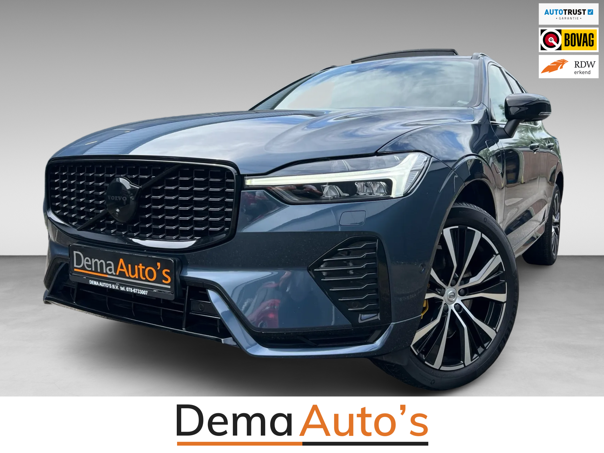 Volvo Xc60 2.0 T8 AWD R-DESIGN POLSTAR 455PK BLACK-LINE SOH-TEST FULL-OPTION!!! 2023 - voorkant
