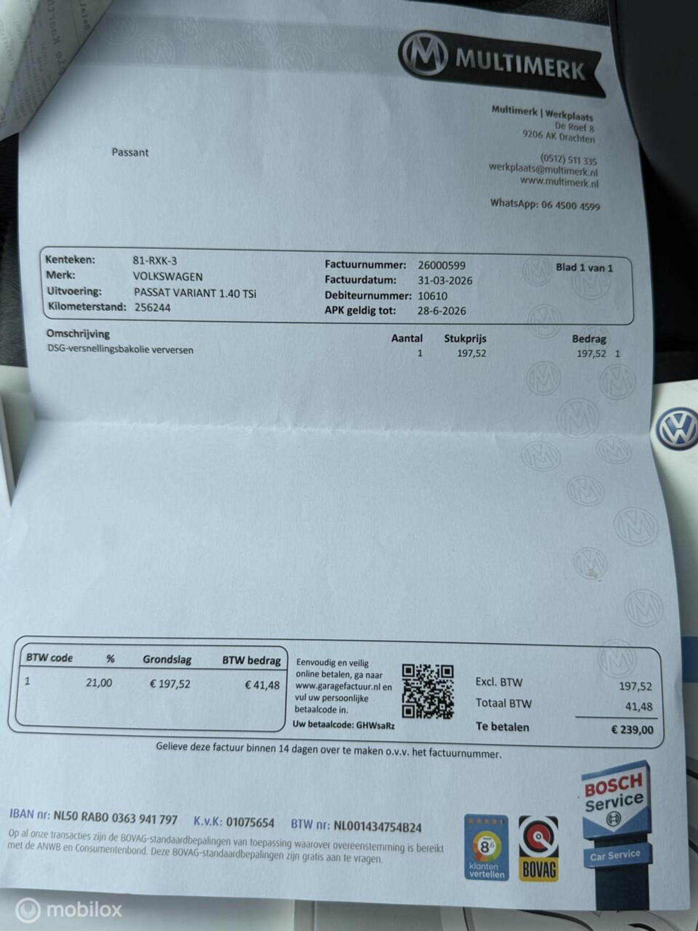 Foto van Volkswagen Passat