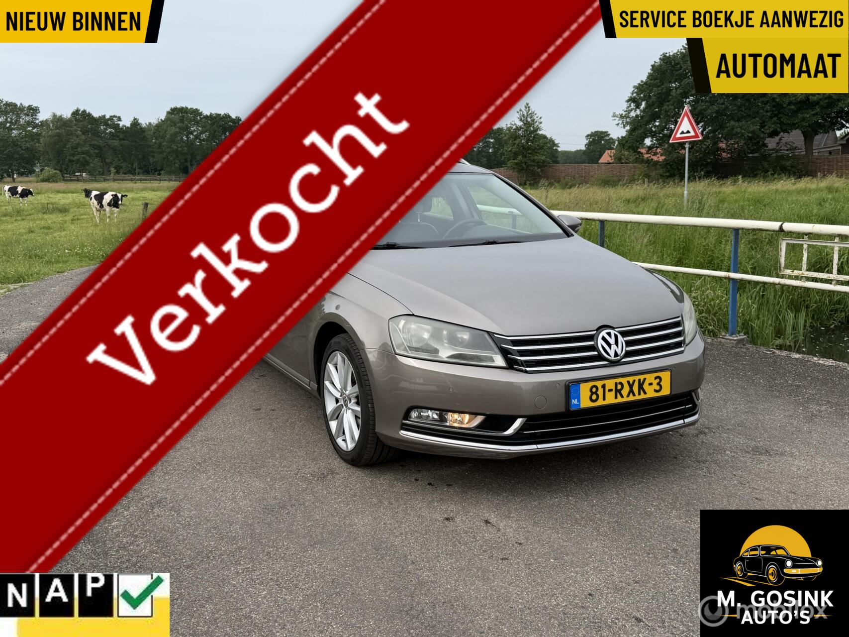 Volkswagen Passat 1.4 TSI Automaat Leder PDC Cruis 2011 - voorkant