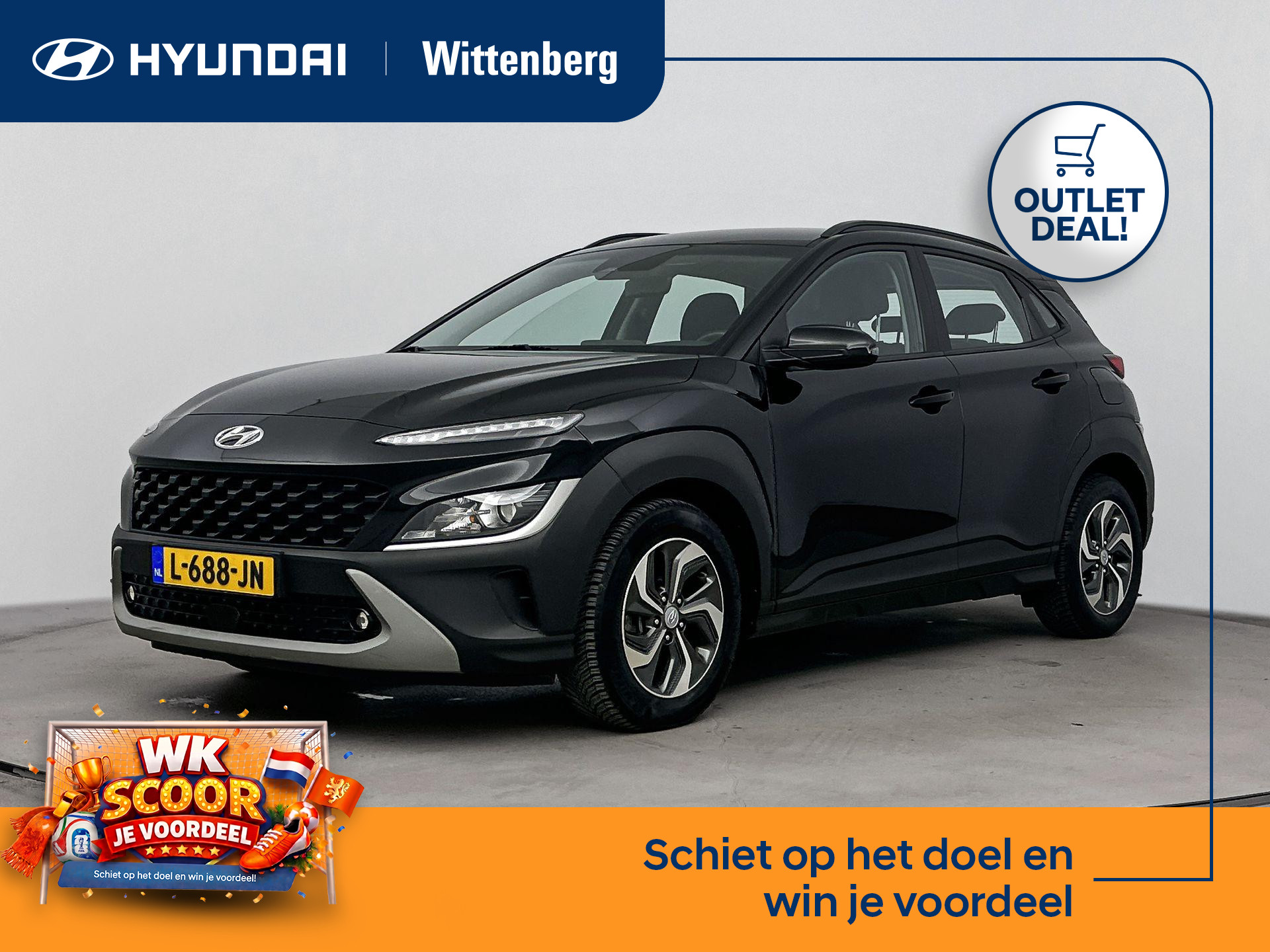 Hyundai Kona 1.6 GDI HEV COMFORT SMART 2021 - voorkant