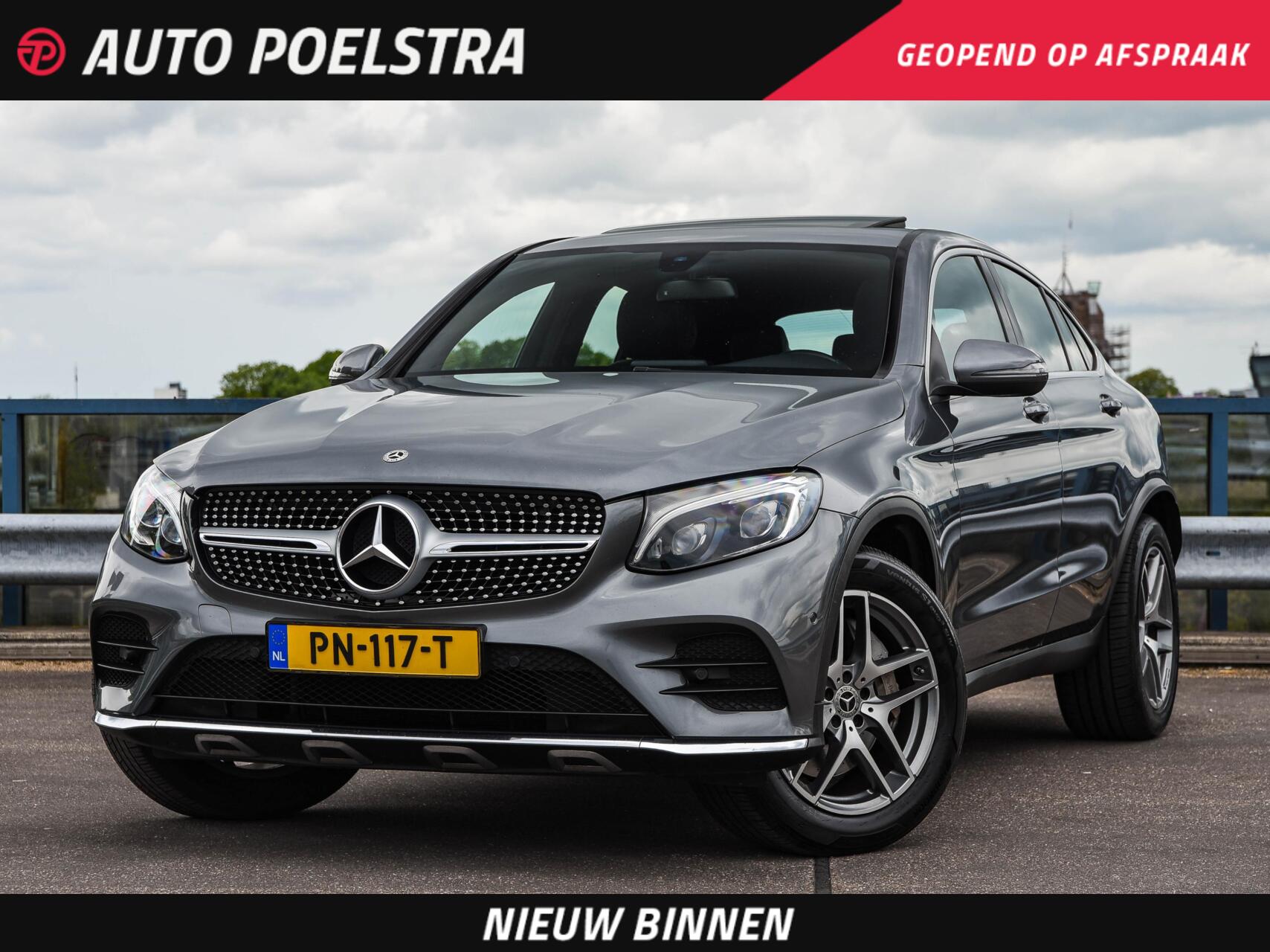 Mercedes-Benz GLC 220 D 4Matic 220 d 4MATIC Business Solution AMG Plus Upgrade Edition | Schuifdak | Trekhaak | LED | Leder | Camera | 19" 2017 - voorkant
