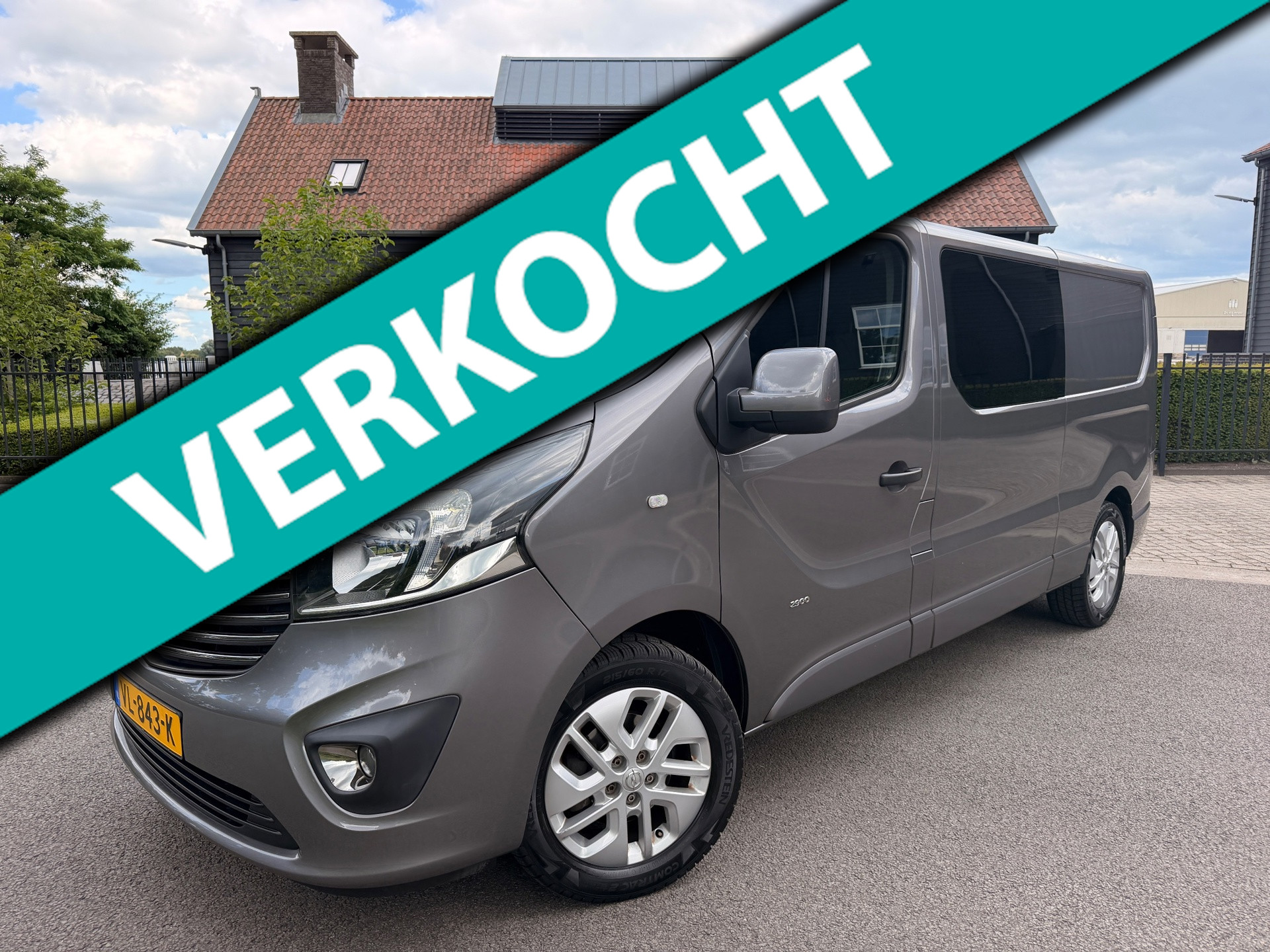 Opel Vivaro-b 1.6 CDTI L2H1 Sport Eco-Flex DUBBELCABINE AIRCO NAVI TREKHAAK MARGE AUTO 2014 - voorkant