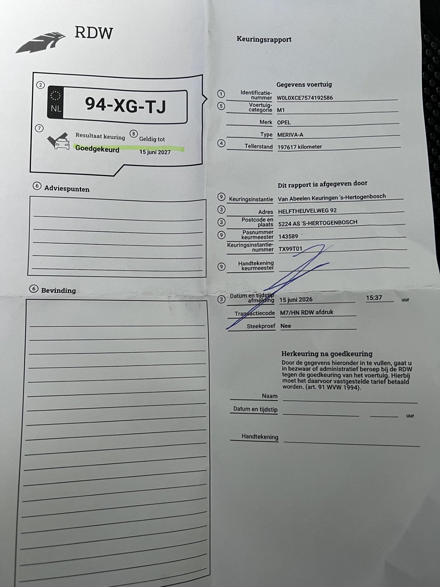 Foto van Opel Meriva-a