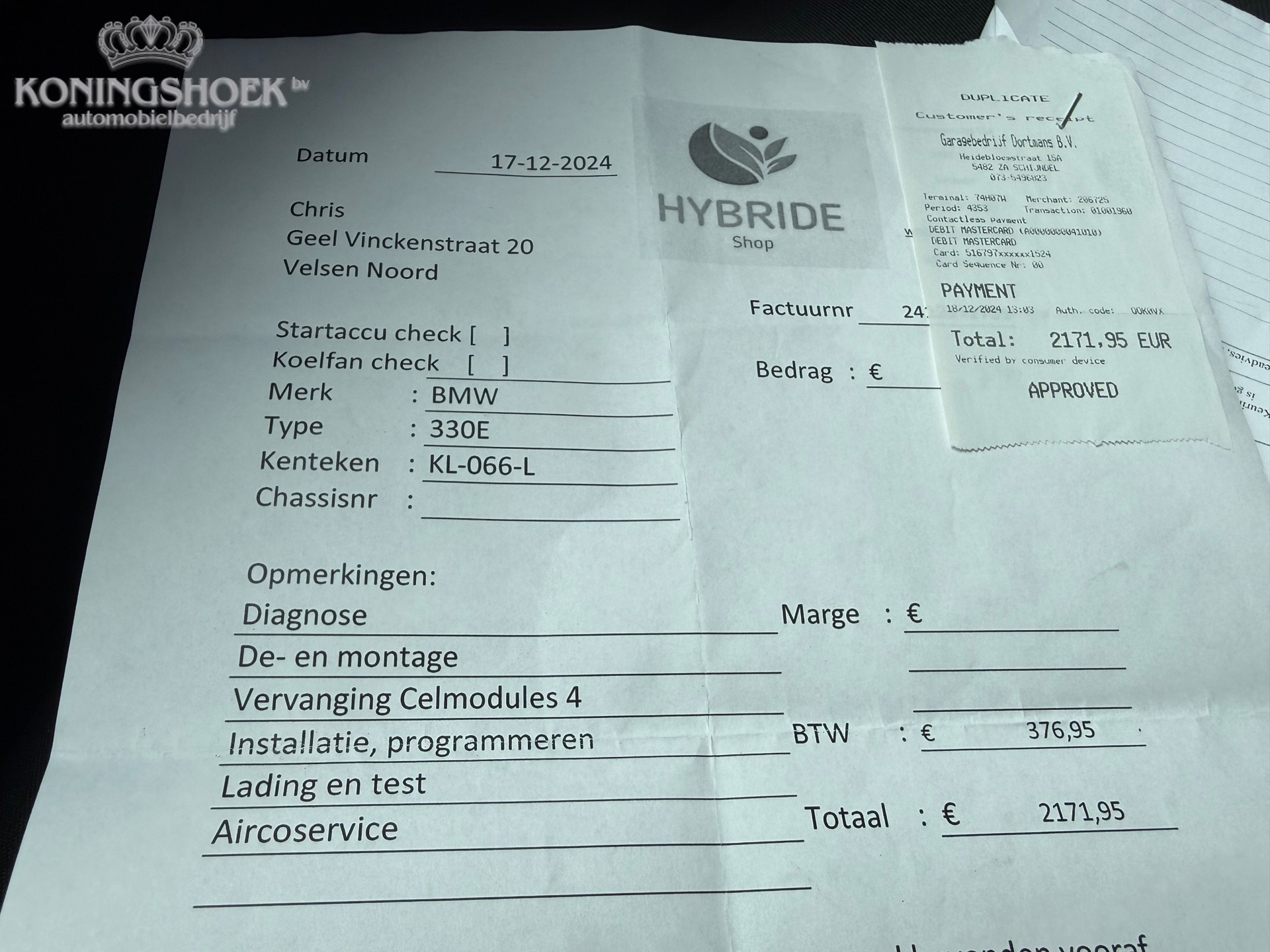 Foto van BMW 330e Iperformance