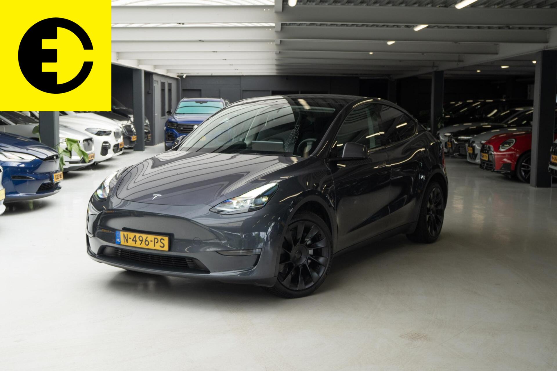 Tesla Model Y Long Range AWD 75 kWh | Warmtepomp | Incl.BTW 2021 - voorkant