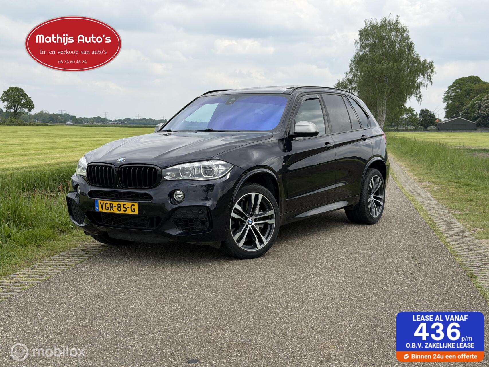 BMW X5 M50d M50d Grijs kenteken! 381pk! 2016 - voorkant