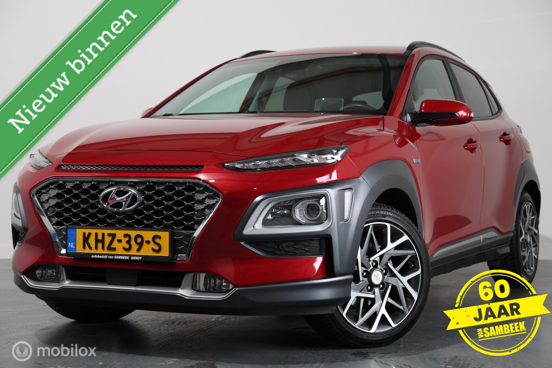 Hyundai Kona 1.6 GDI HEV Premium Trekhaak - Camera - Automaat 2020 - voorkant