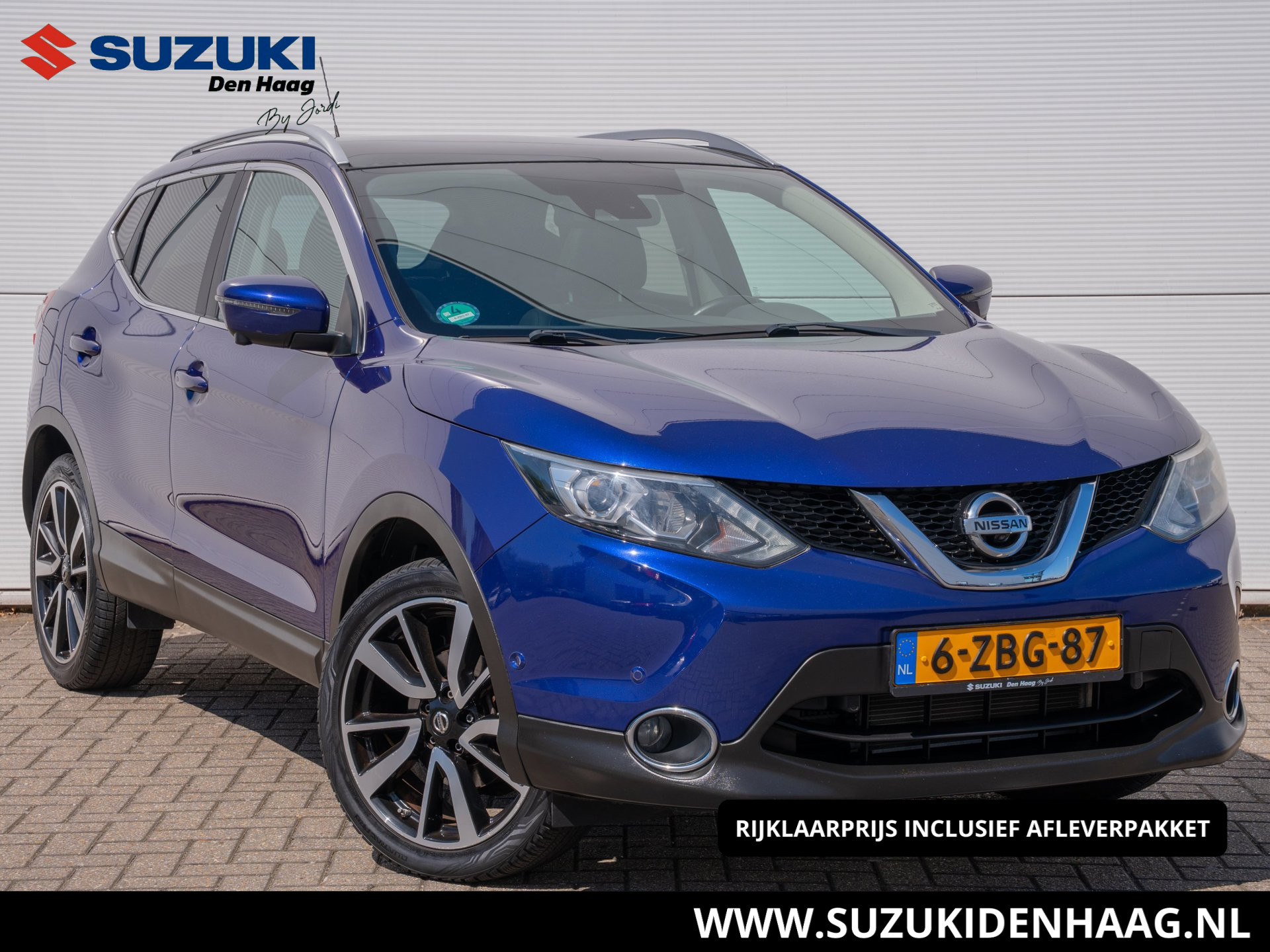 Nissan Nissan Qashqai 1.2 Tekna |Trekhaak |360 Camera | Leder | Navi | Stoelverwarming |Parkeersensoren |Panoramadak | 19 inch | 2014 - voorkant