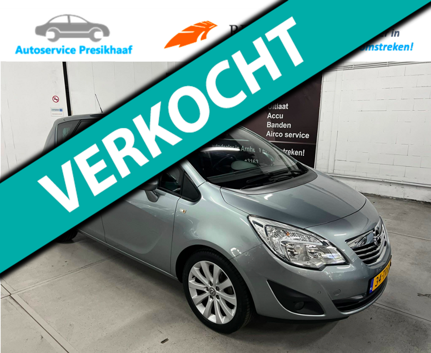 Opel Meriva 1.4 Turbo Cosmo NAP / HALF-LEDER / 1E EIGENAAR 2012 - voorkant