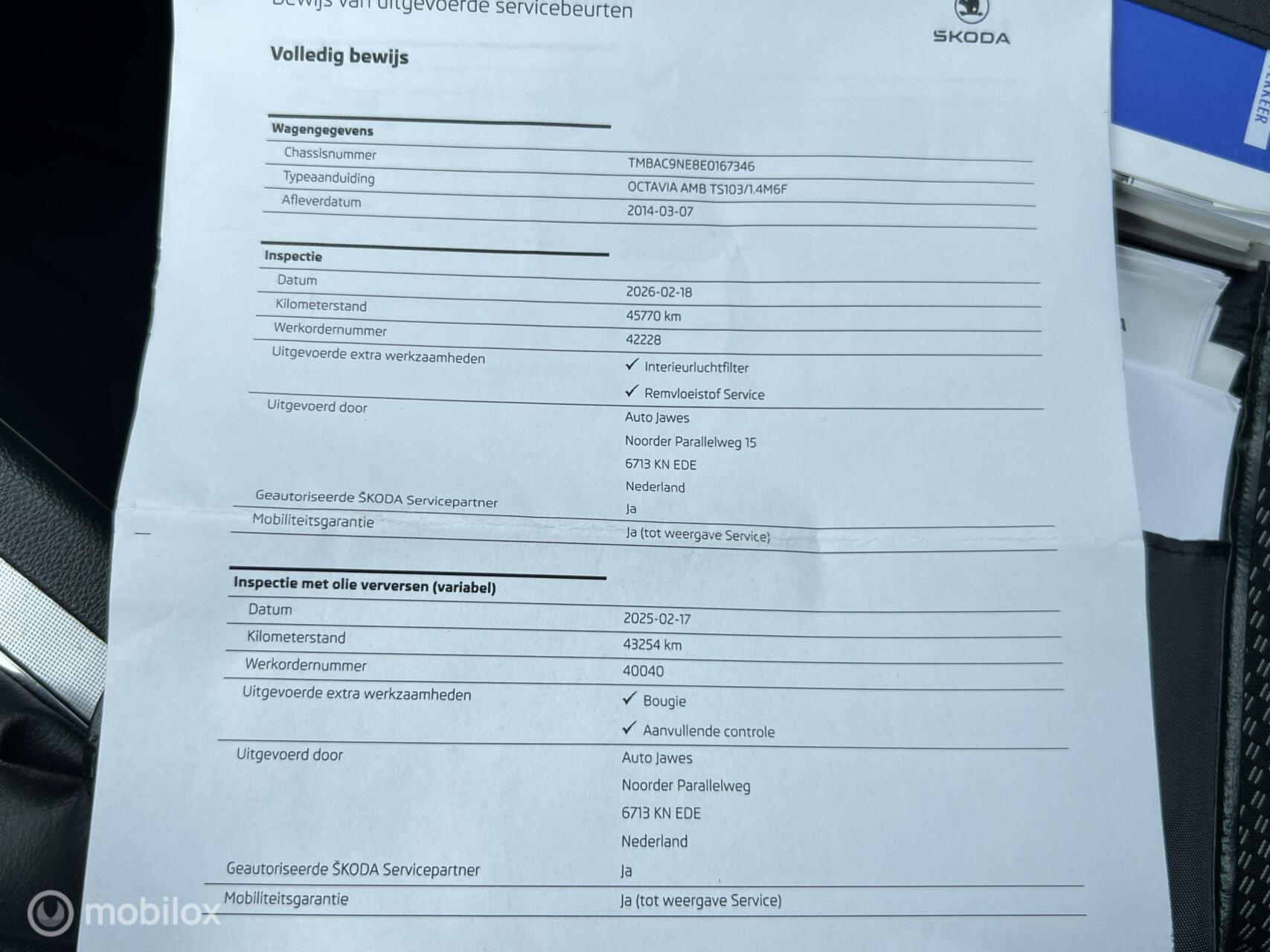 Foto van Skoda Octavia